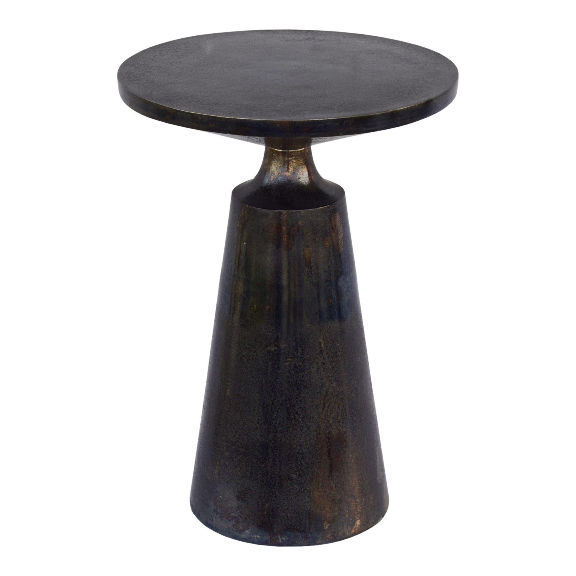Daria - Cast Aluminum Accent Table in Charcoal Grey