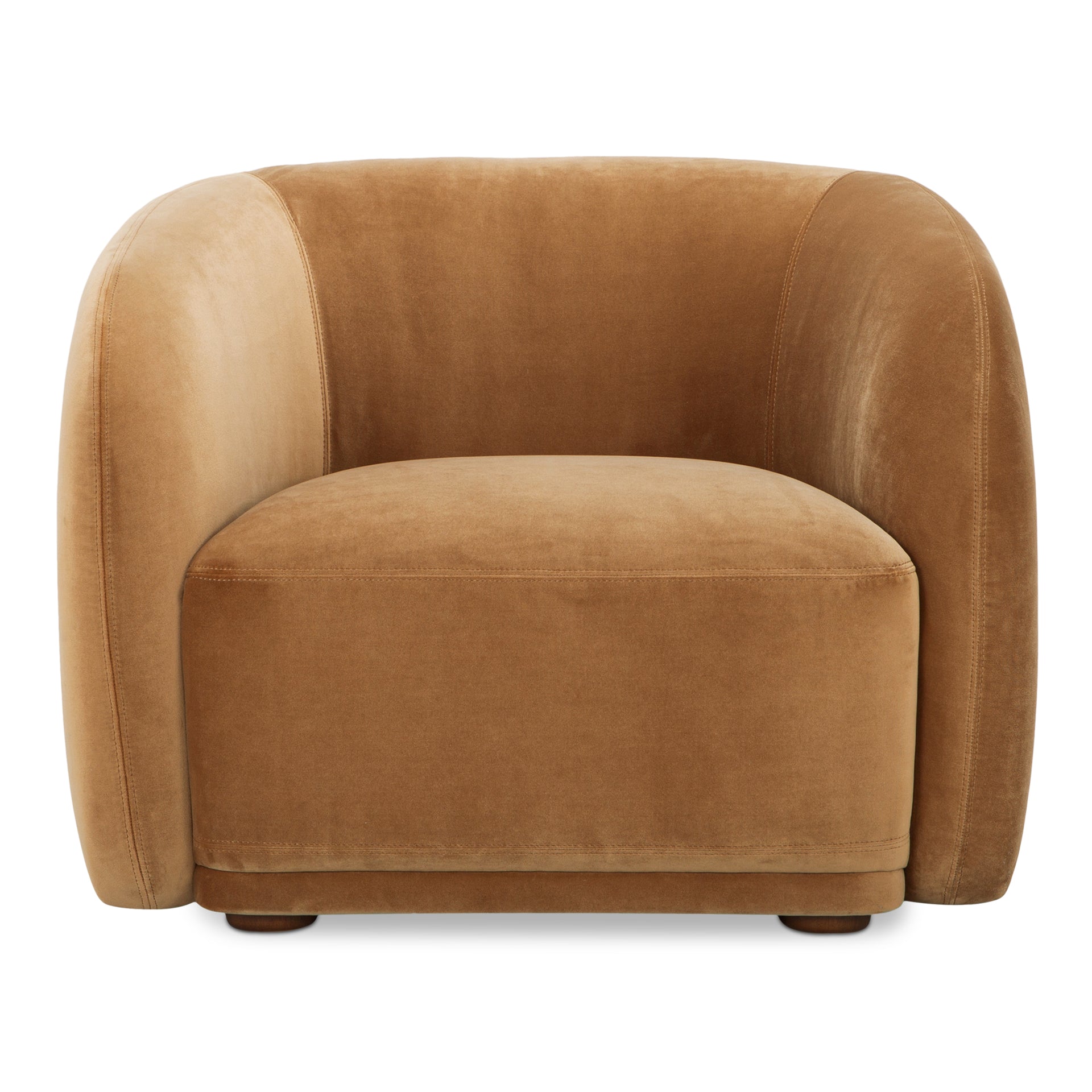Eowyn Accent Chair, Vintage-Inspired Bouclé Upholstery, Solid Rubberwood Legs, Plush Curved Back, Tan Faux Mohair