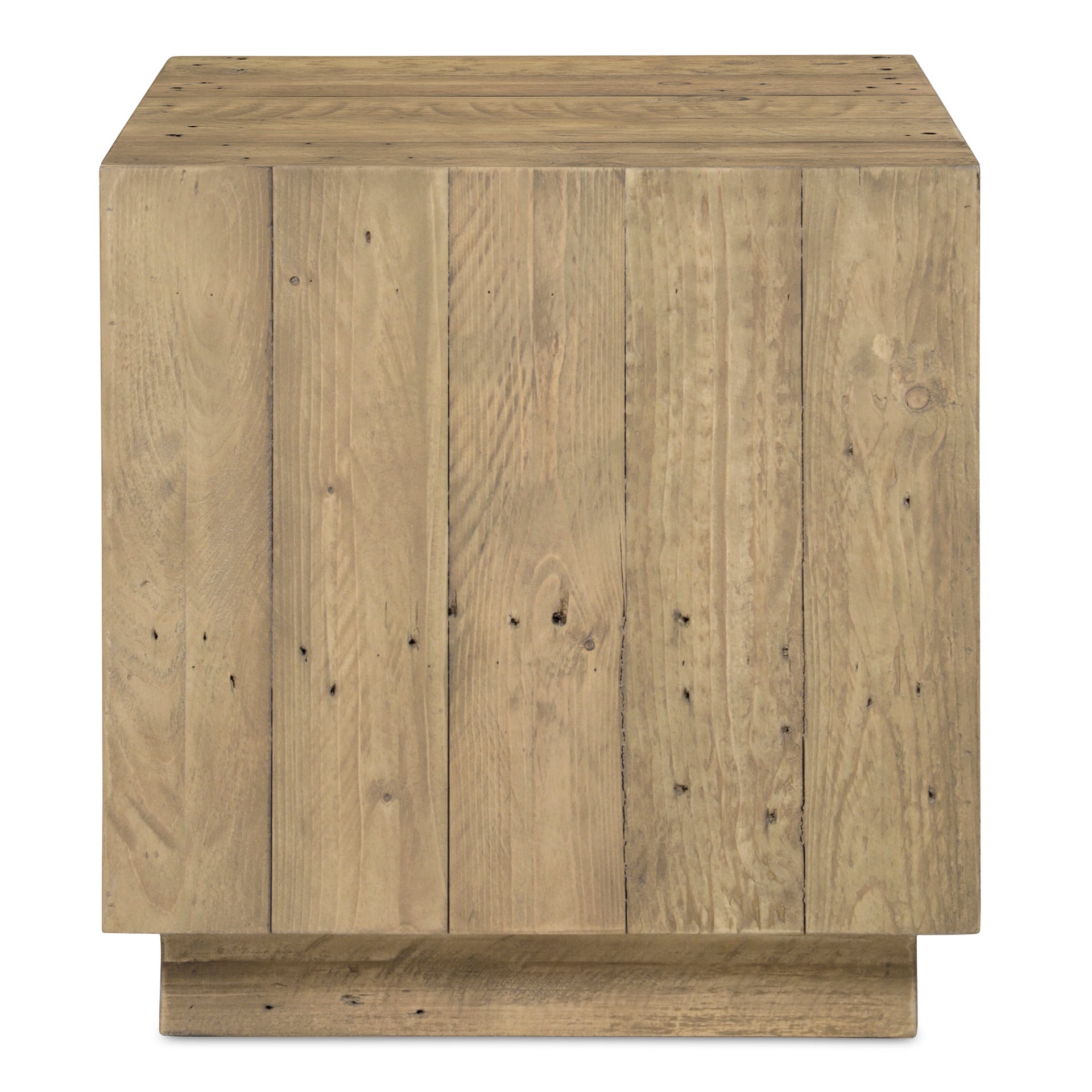 Niall, Accent Table Reclaimed Pine, Pedestal Base, Brown
