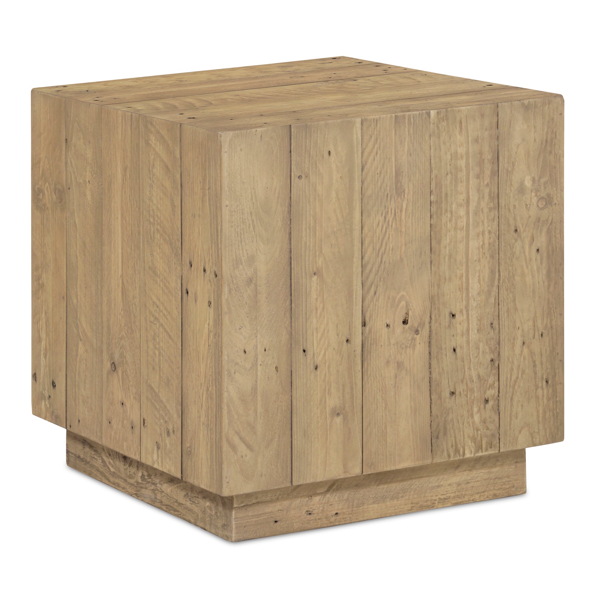 Niall, Accent Table Reclaimed Pine, Pedestal Base, Brown