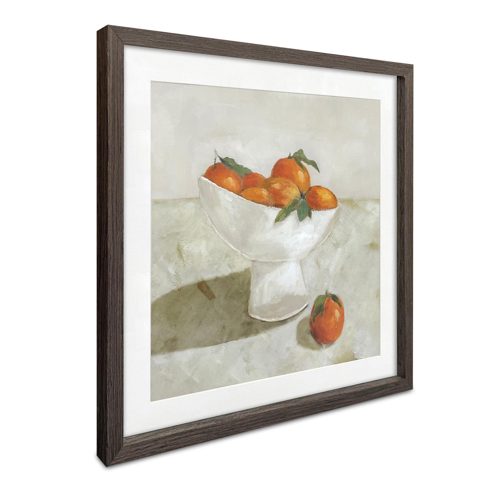 Sienna Framed Painting, Classic Still Life Print, Tempered Glass, Solid Pine Frame, Multicolor
