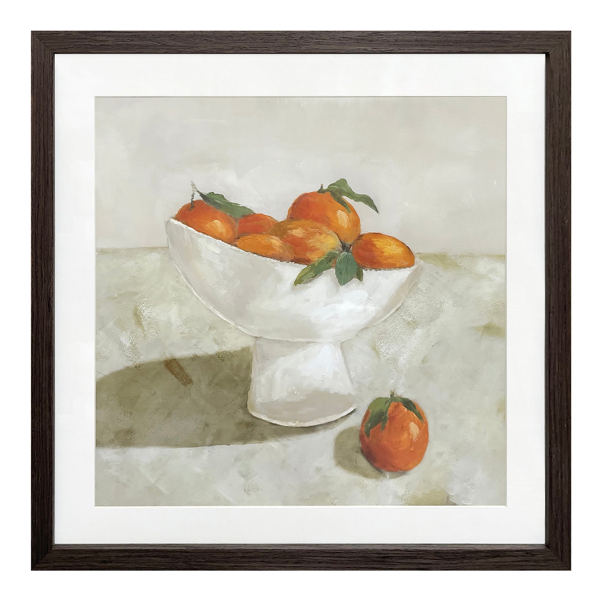 Sienna Framed Painting, Classic Still Life Print, Tempered Glass, Solid Pine Frame, Multicolor
