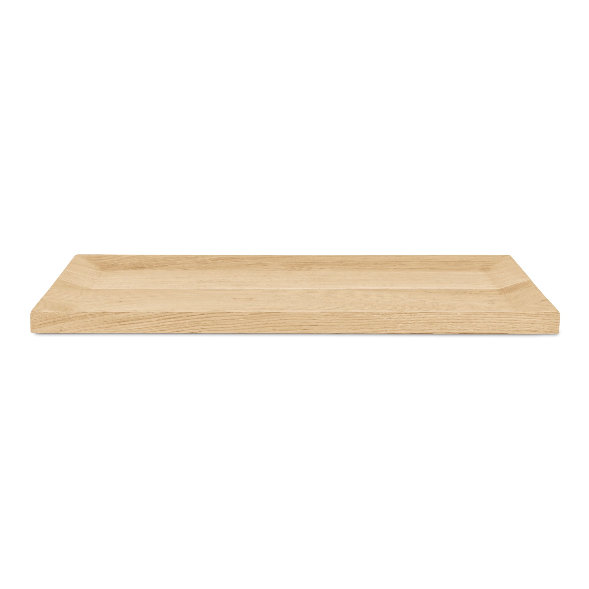 Sorrelia Tray, Beveled-Edge Solid Oak, Natural Finish