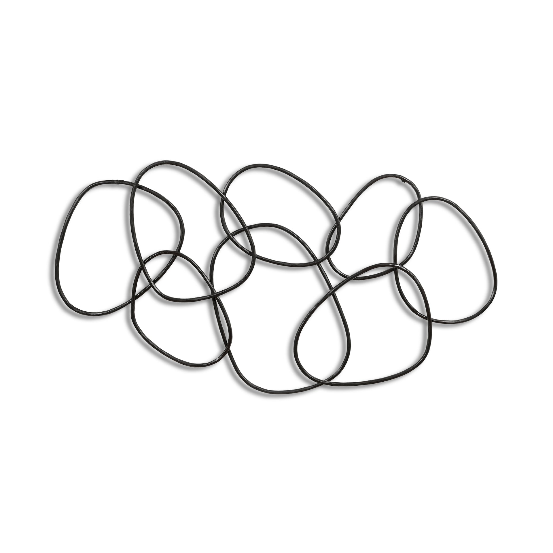 Arlian Wall Sculpture, Freeform Cast Glass with Hammered Metal, Antique Bronze