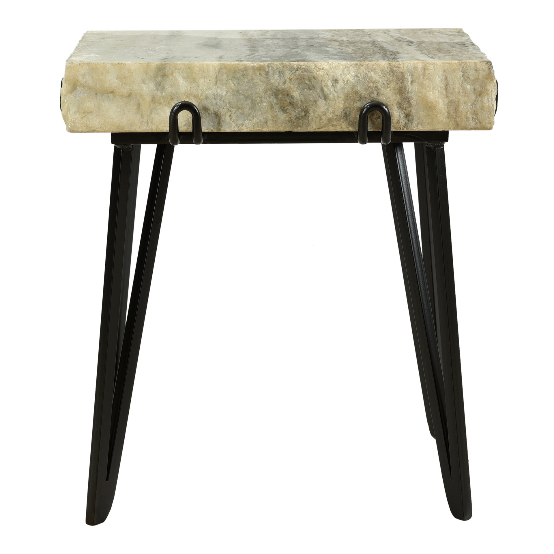 Melville Accent Table - Sand-Brown Marble