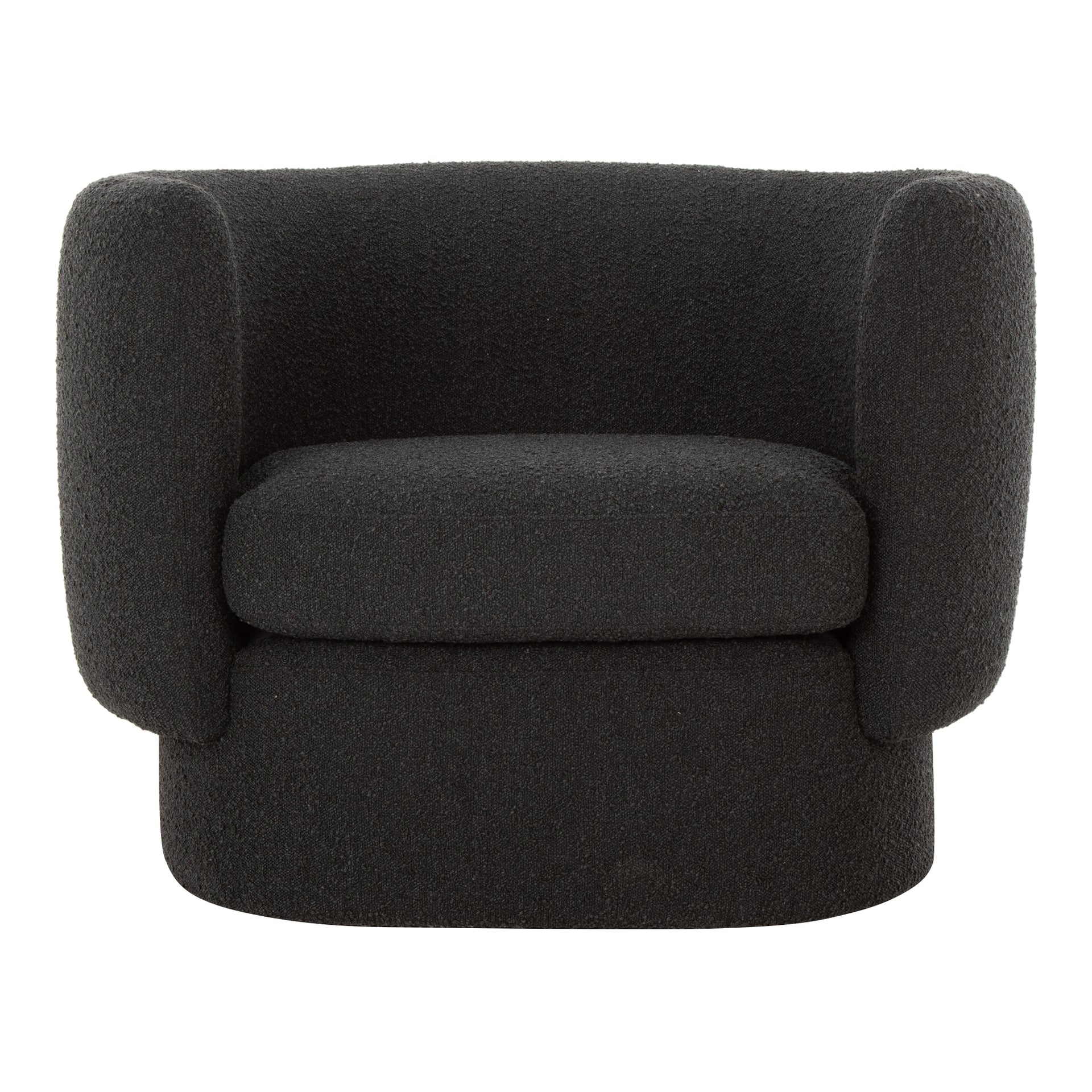 Kellan Accent Chair, FSC-Certified Frame, High-Comfort Foam, Black Upholstery