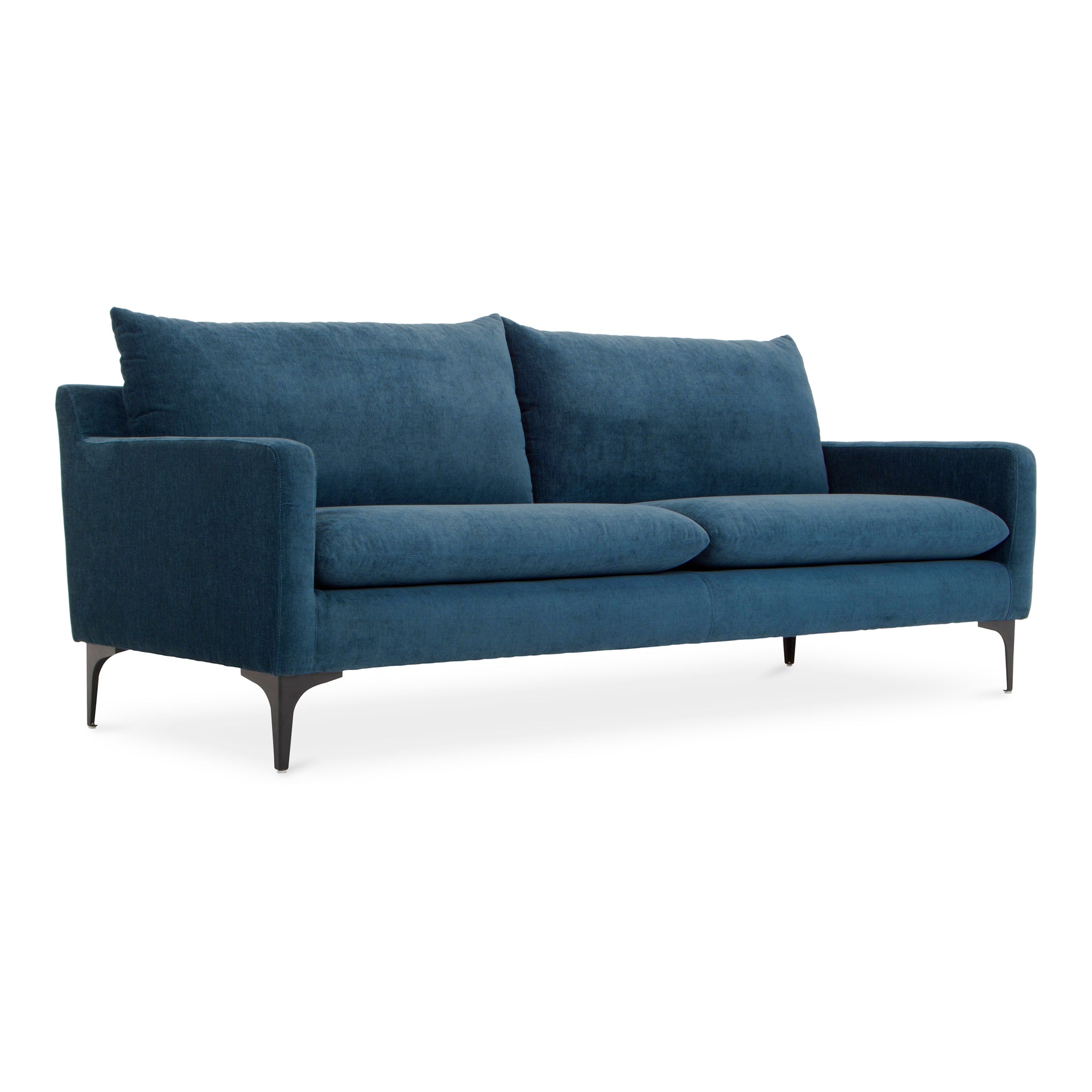 Macron, Sofa, Polyester Upholstery, FSC Certified Pine and Plywood Frame, Blue, 4 Seater