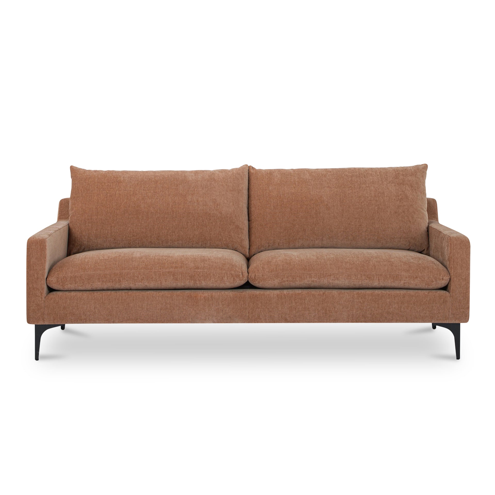 Macron Sofa, Polyester Upholstery, Beech and Plywood Frame, Removable Cushions, Heritage Pink