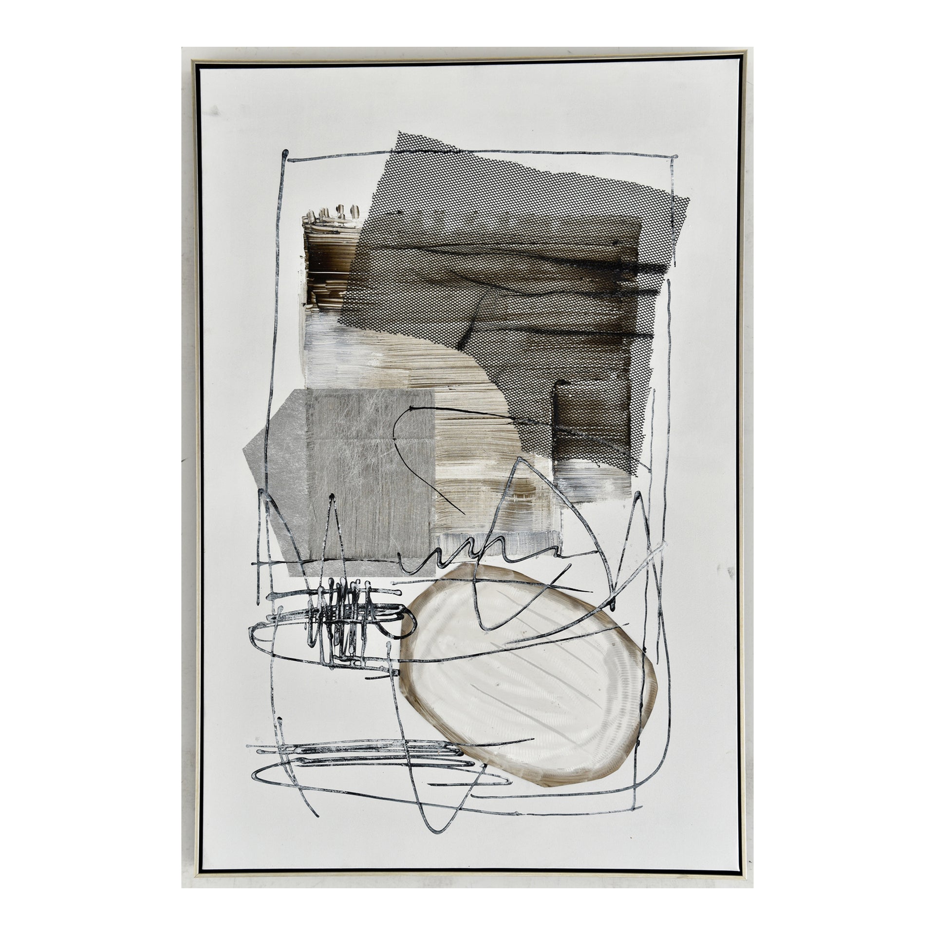 Tess II, Wall Art Modern Monochromatic Abstract, Multi-Color