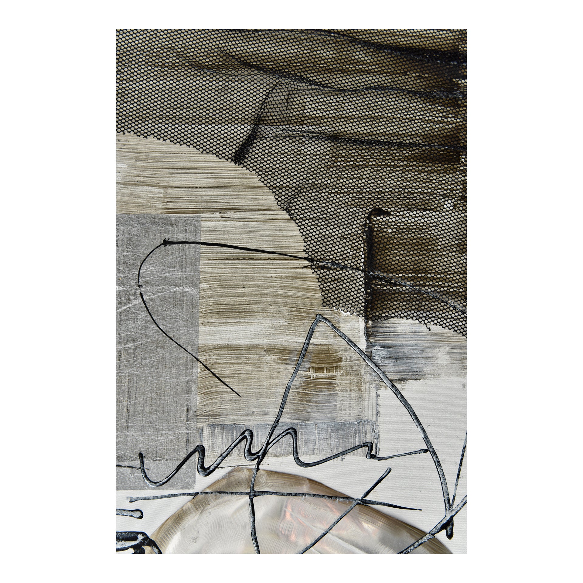 Tess II, Wall Art Modern Monochromatic Abstract, Multi-Color