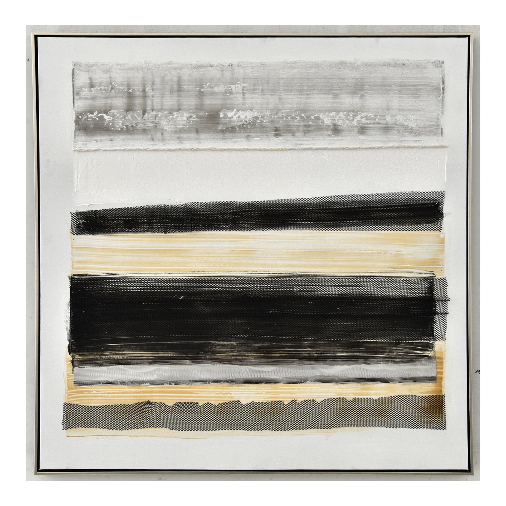 Theron, Abstract Canvas Wall Art Textured Multicolor Layers