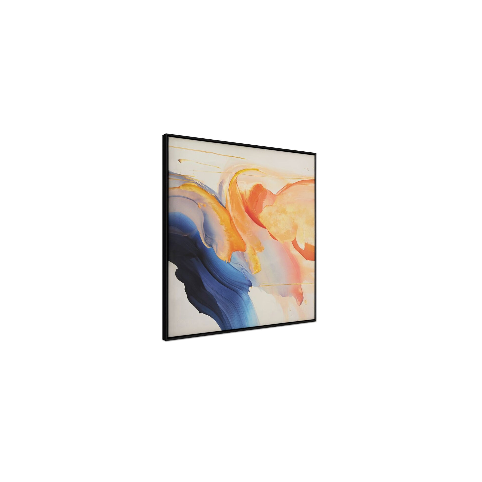 Saphara Painting, Abstract Canvas, Acrylic, Solid Wood Frame, Multicolor