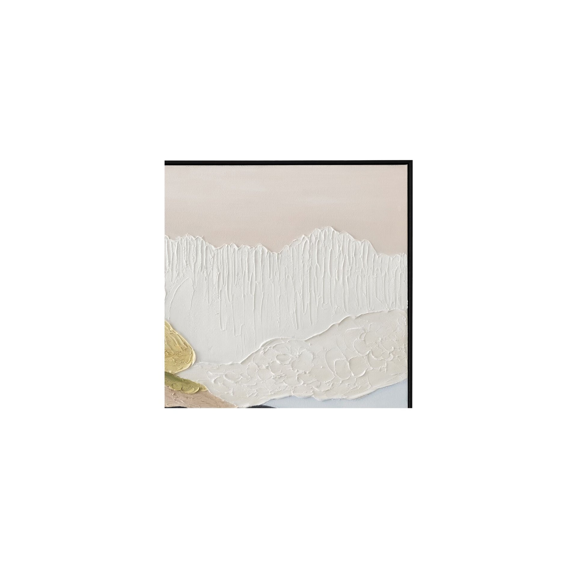 Orvian Painting, Textured Landscape Canvas, Acrylic, Solid Wood Frame, Multicolor