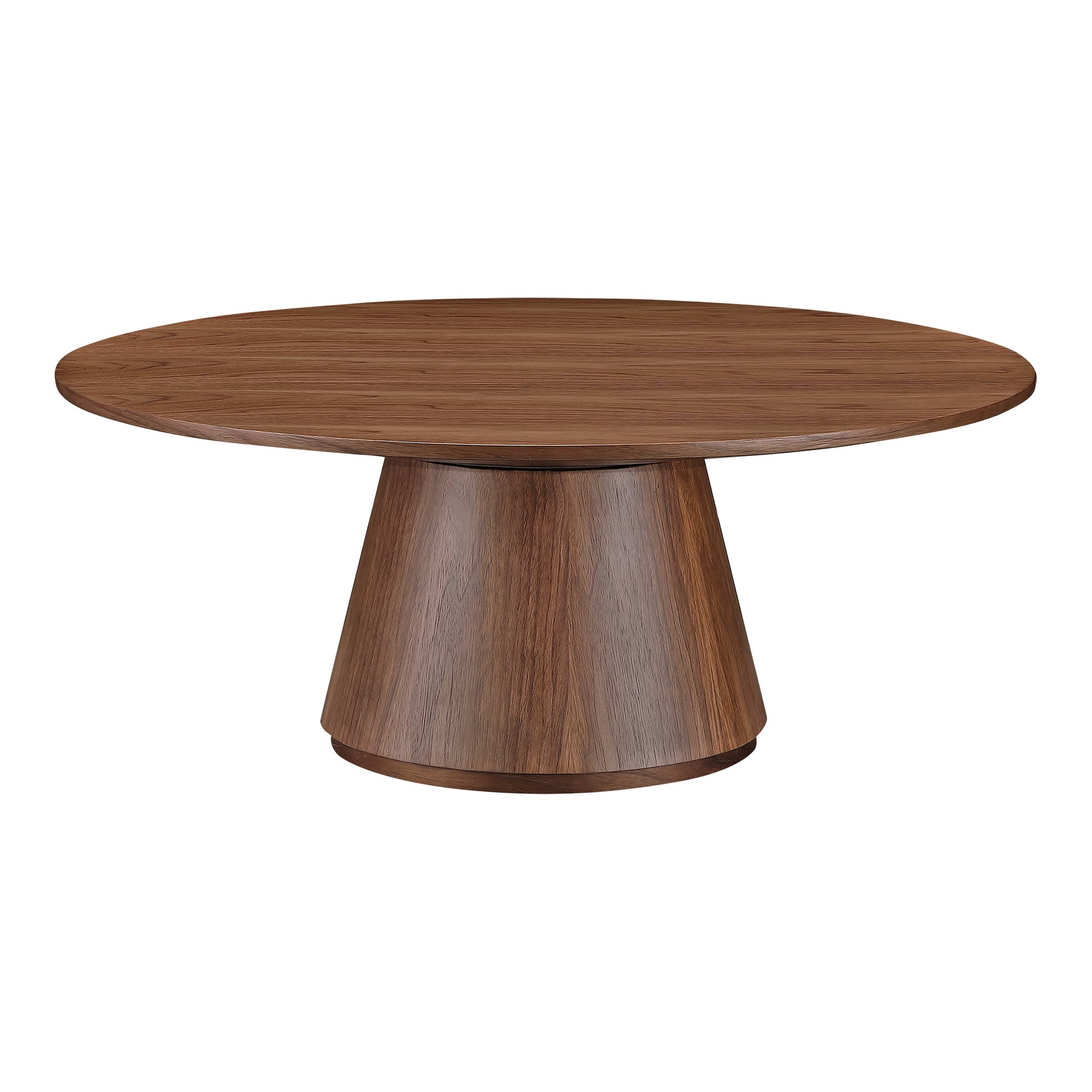 Haven, Coffee Table Flared Base Round, Walnut