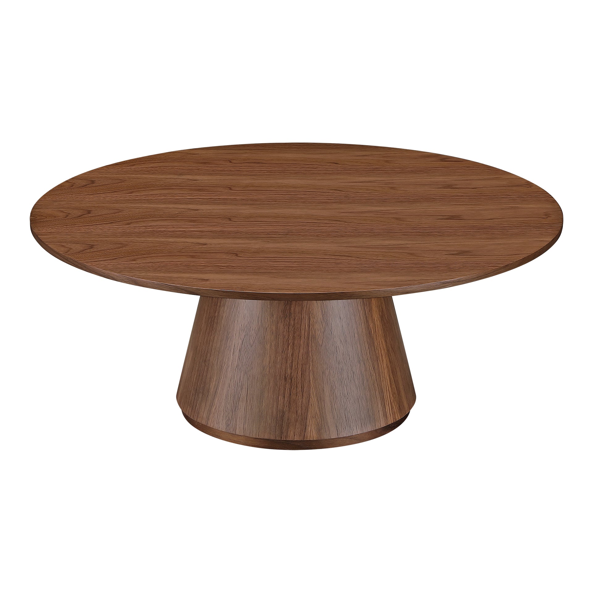 Haven, Coffee Table Flared Base Round, Walnut