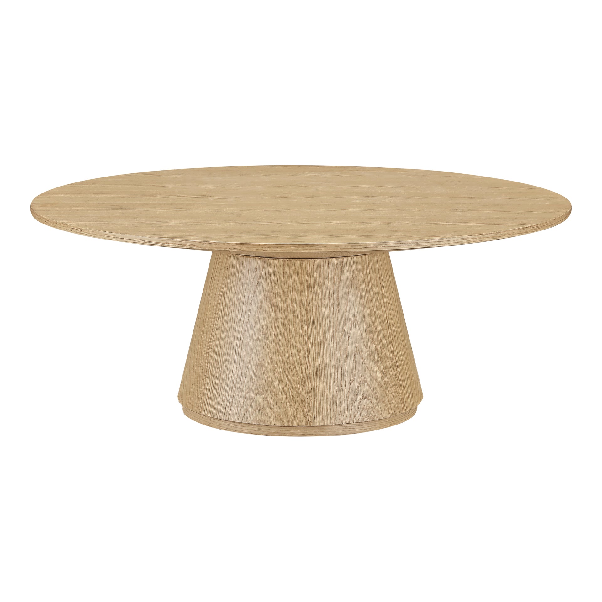 Haven, Coffee Table Round Oak Veneer Top, Natural Finish