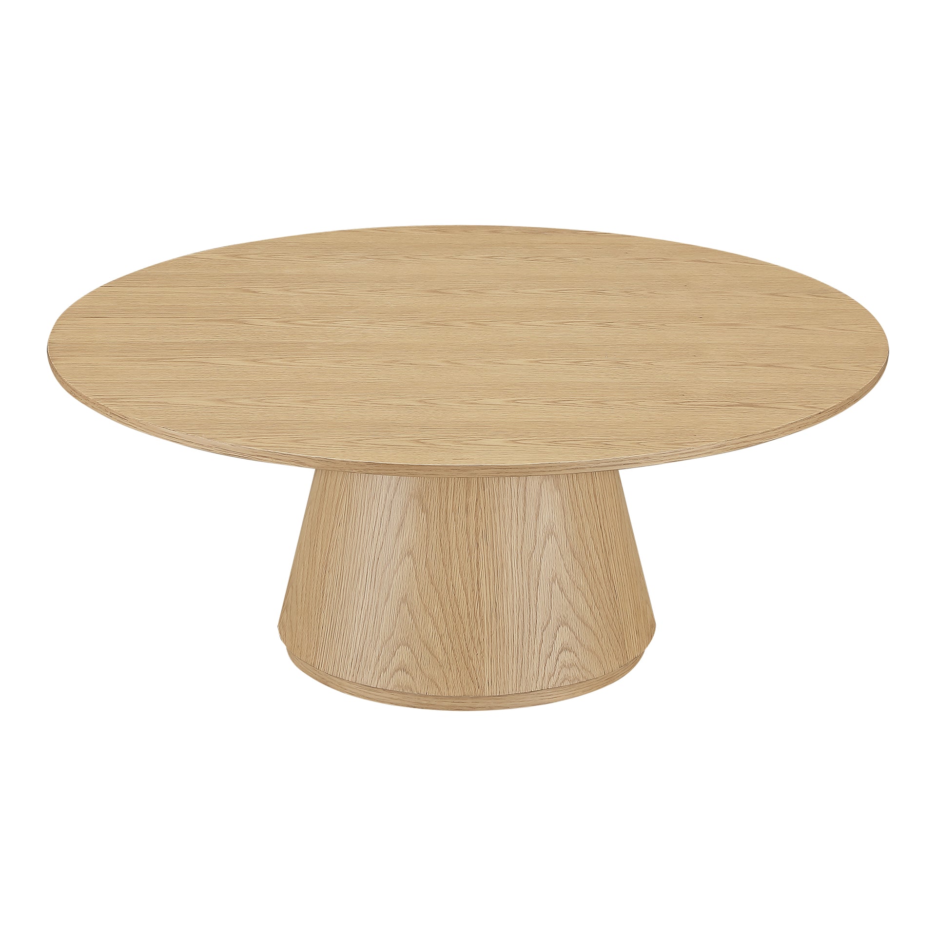 Haven, Coffee Table Round Oak Veneer Top, Natural Finish
