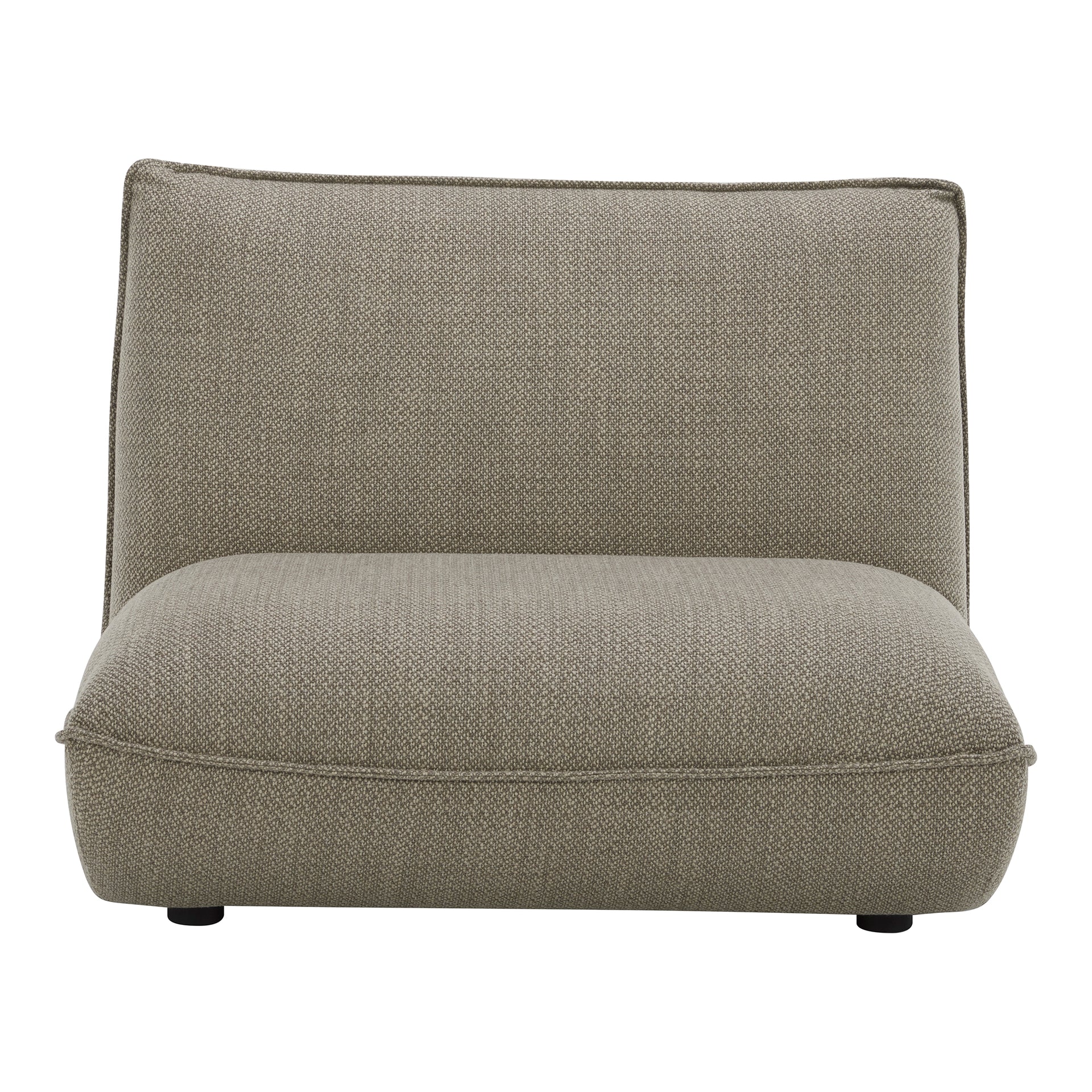 Winston Slipper Chair, Speckled Pumice Upholstery with 8-Way Hand-Tied Springs, Retro-Inspired Design