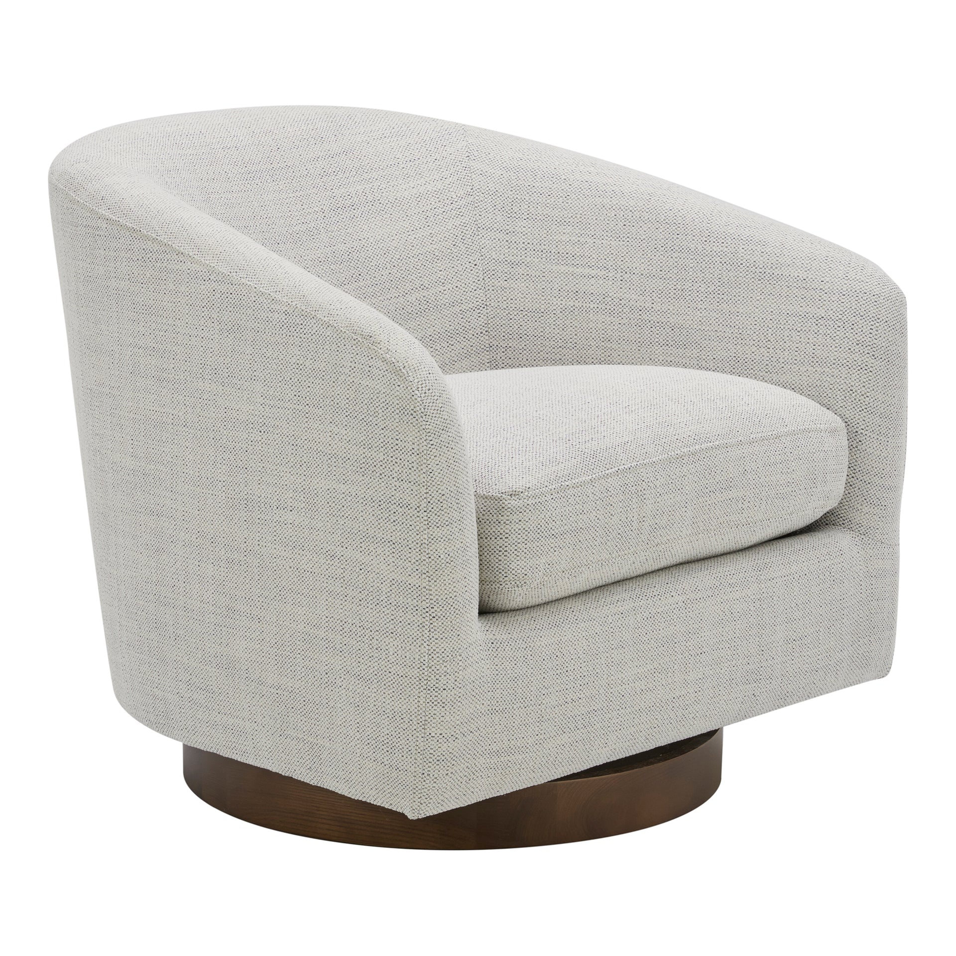 Grayson, Accent Chair Polyester and Acrylic Upholstery Solid Wood and Plywood Construction, Splashed White