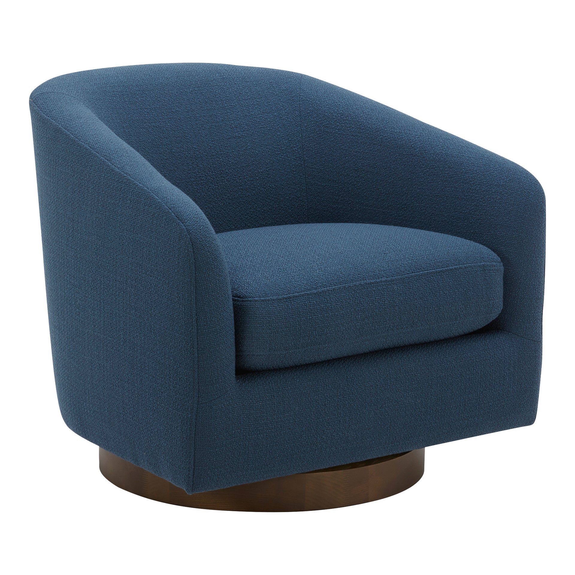 Grayson, Accent Chair Polyester and Acrylic Upholstery Solid Wood and Plywood Construction, Dark Atlantic
