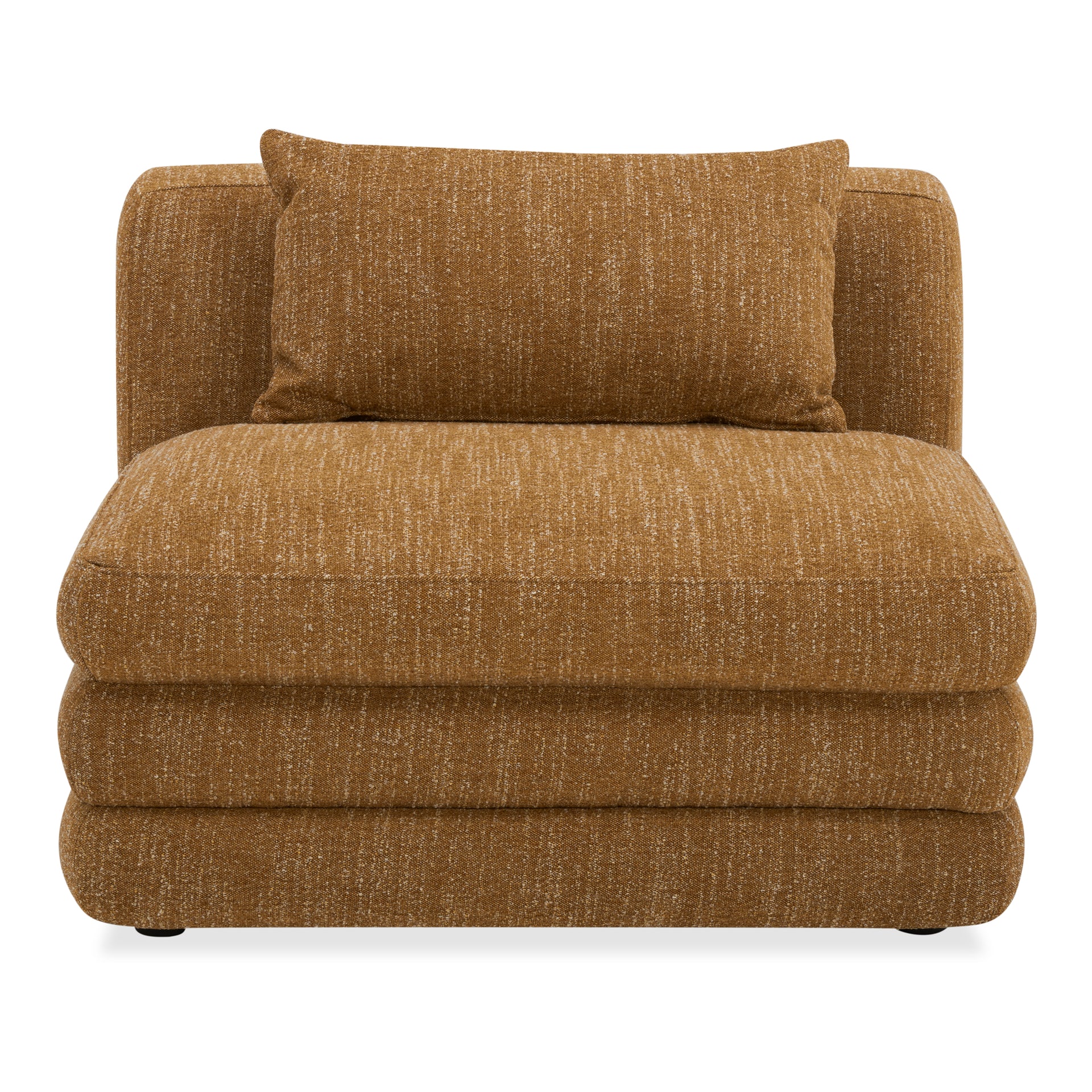 Lucien Slipper Chair, Feather-Topped Cushion with Kiln-Dried Solid Wood Frame, Amber Glow