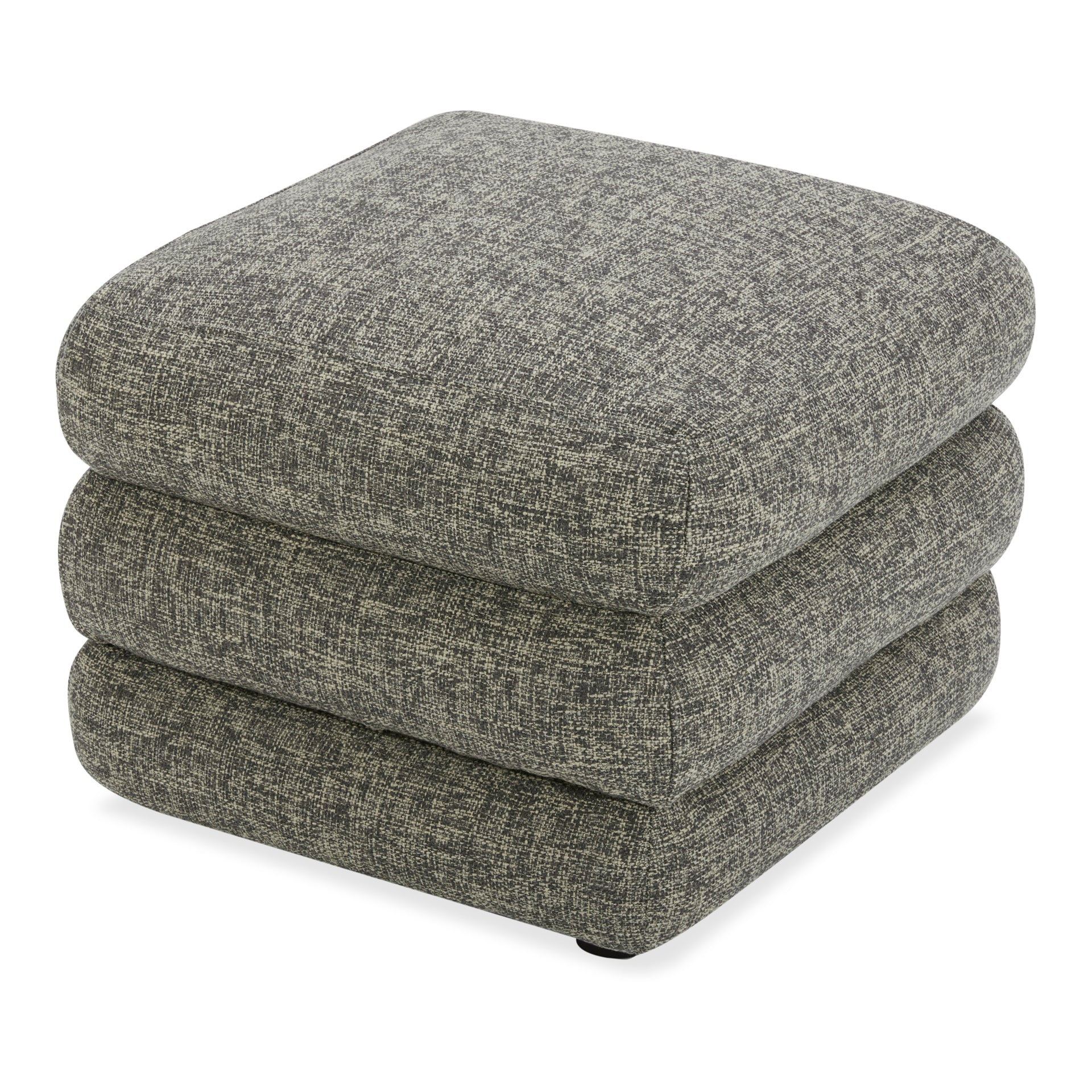 Lucien Bench, Kiln-Dried Wood Frame, Stone Tweed Upholstery, Contemporary Design