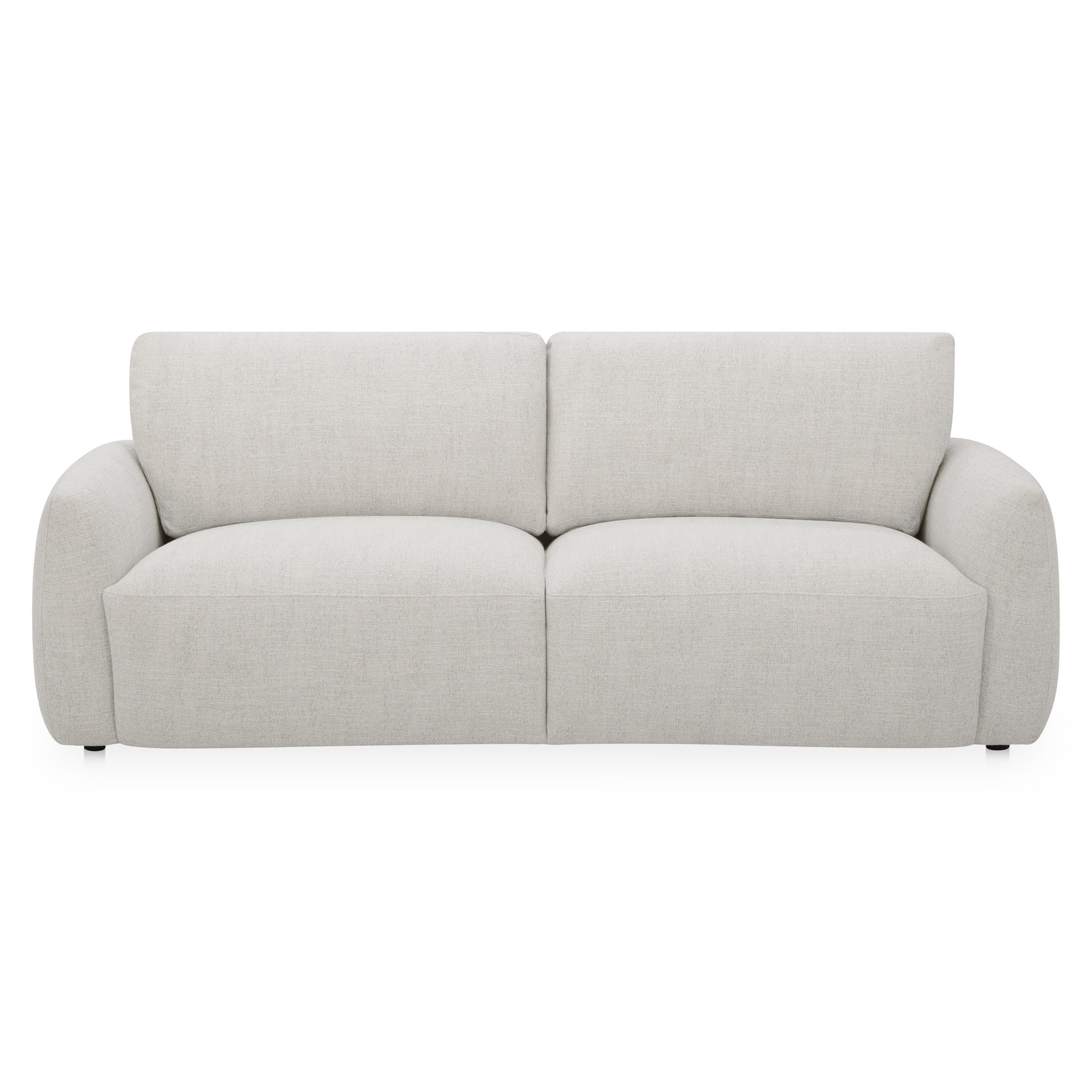 Soren Sofa, High-Back, Textured Polyester Upholstery, 3-Seater, Flecked Oat Beige