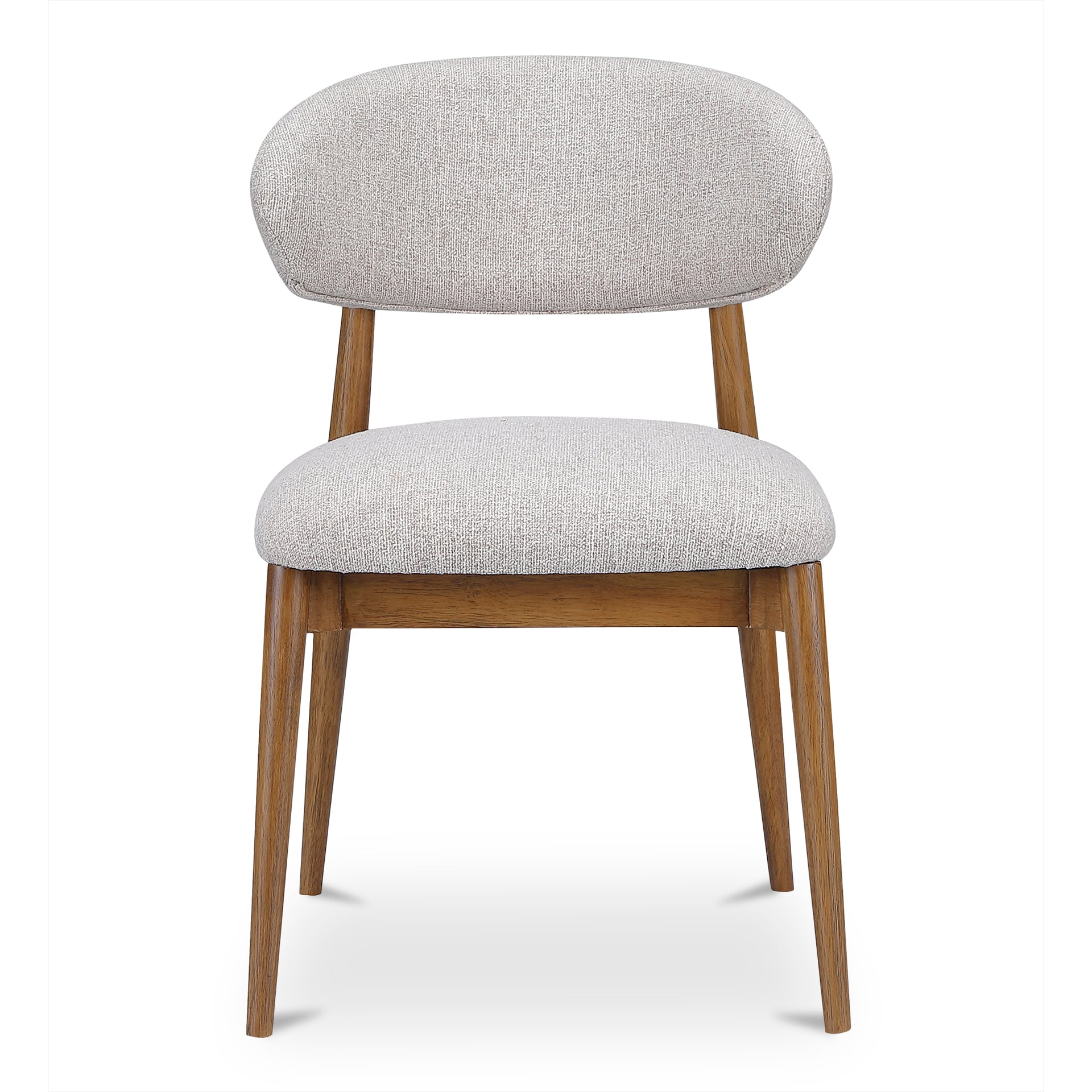 Aldric Dining Chair, Winged Backrest, Performance Fabric Upholstery, Oatmeal