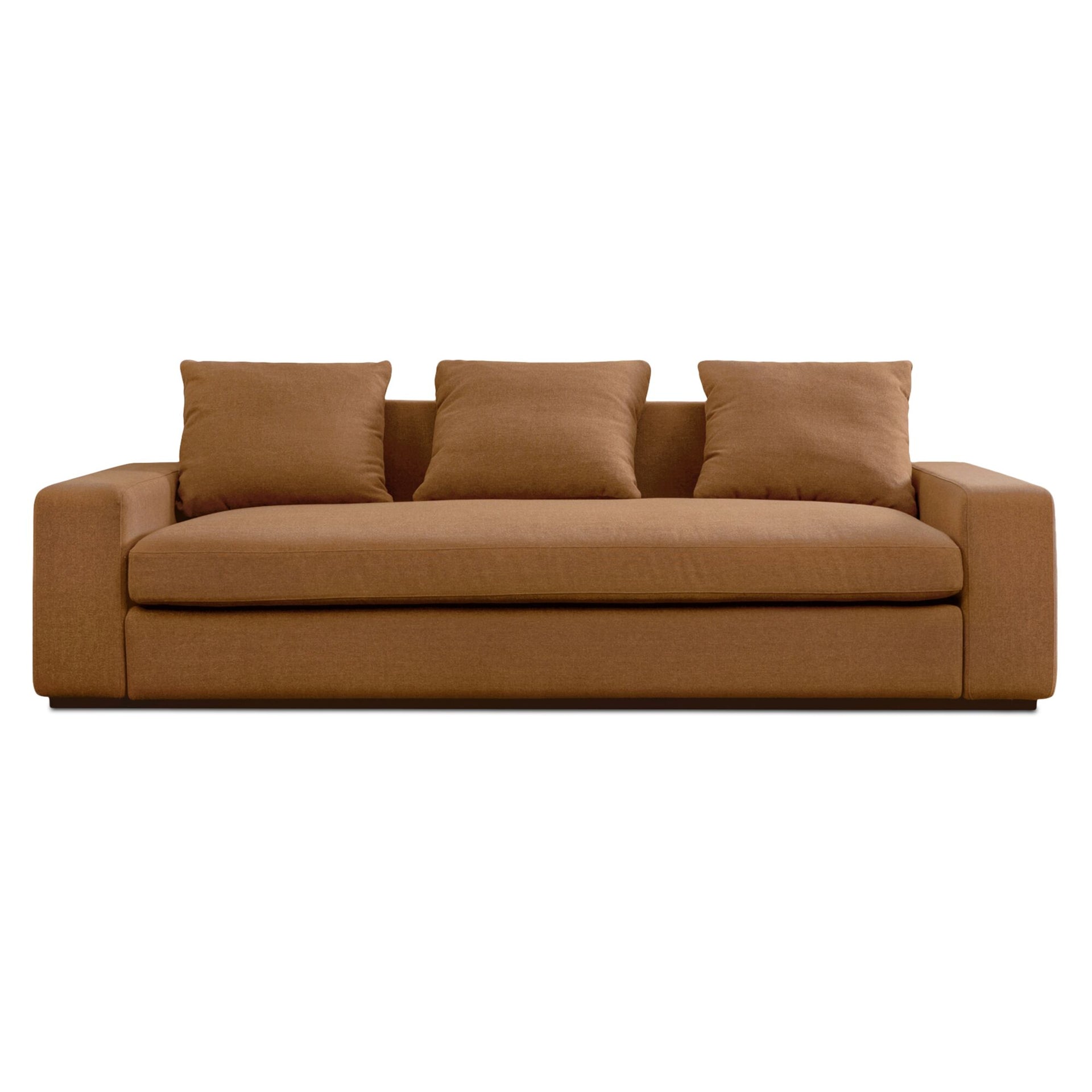 Cavan Sofa, Wide Track Arms, Reversible Back Cushions, Feather-Fiber Bench Seat, Rust