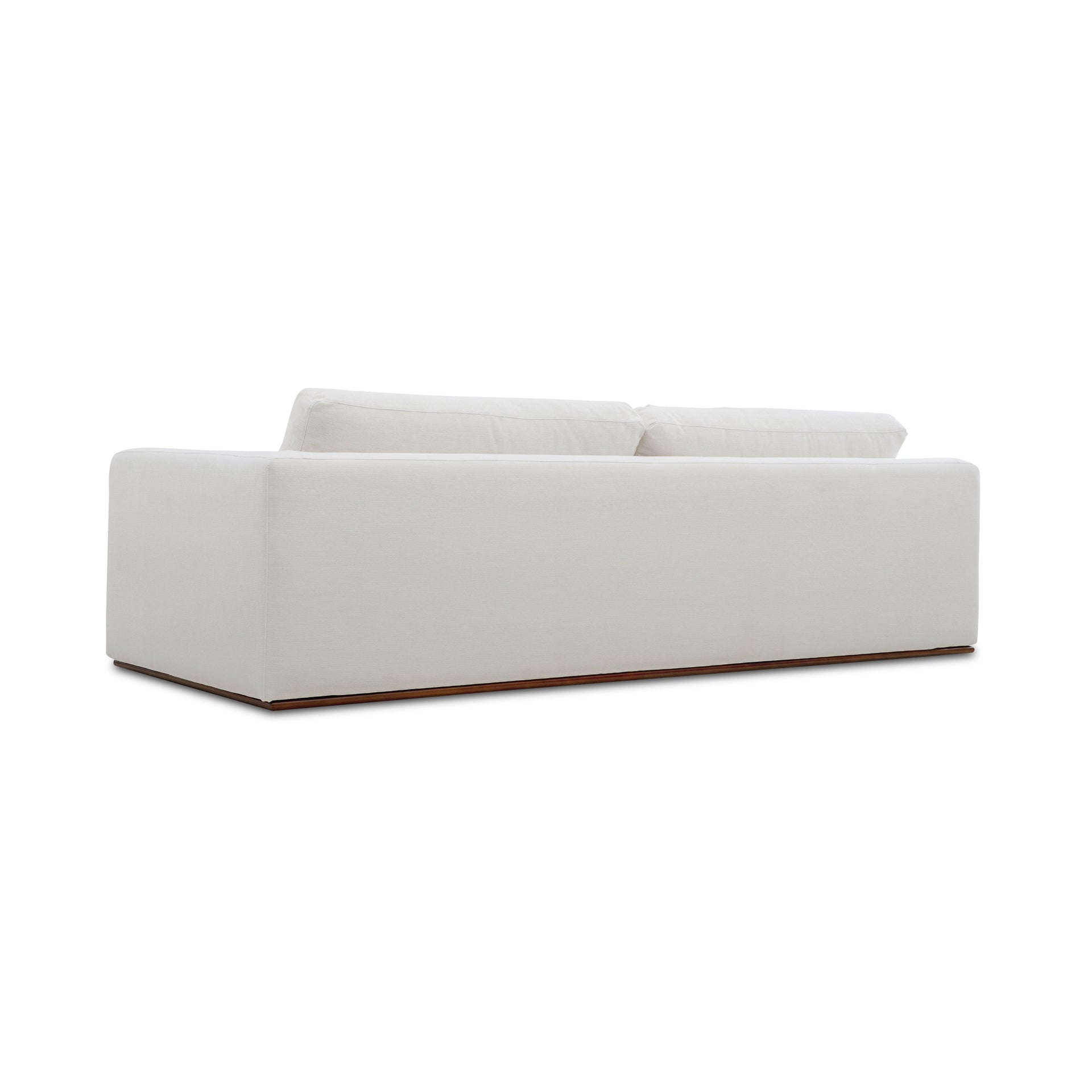 Rio Sleeper Sofa, Convertible Design, Feather-Filled Cushions, Rubberwood Base, Off-White
