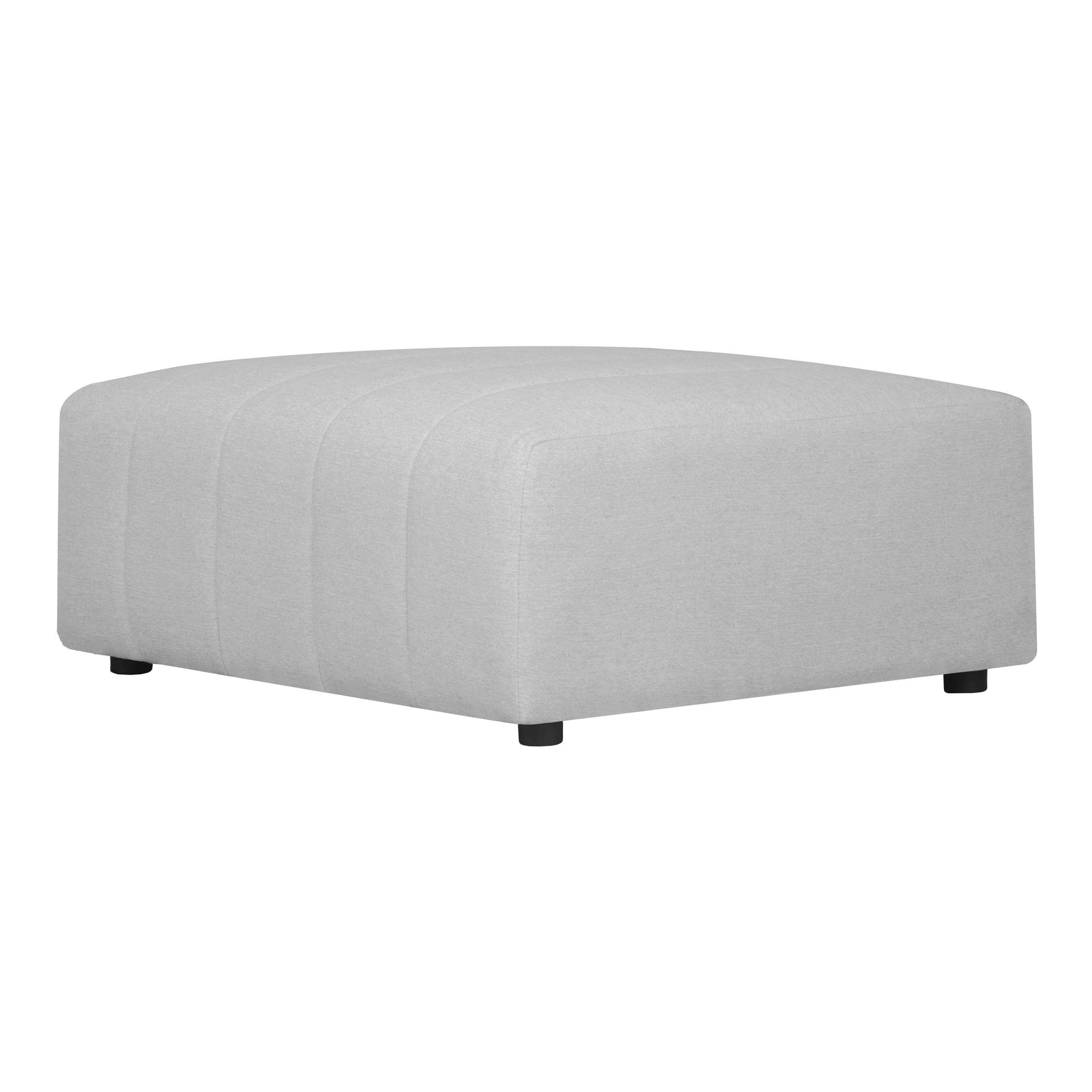 Marley, Ottoman, Polyester Upholstery, Poly-Fill Cushions, S-Spring Suspension, Beige