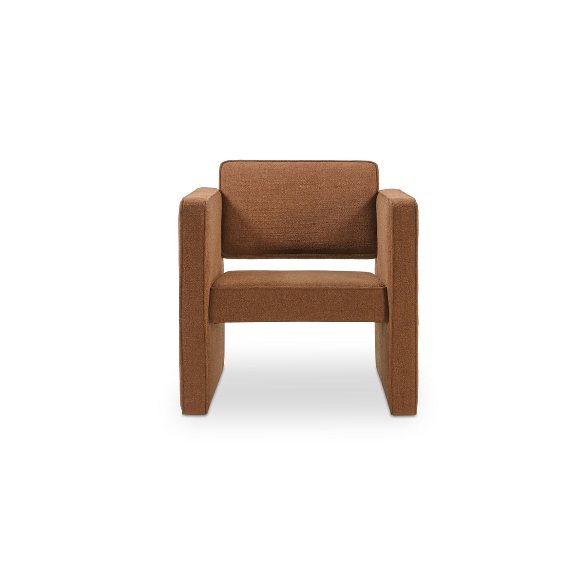 Conrad Accent Chair, Tonal Piping, Burgundy