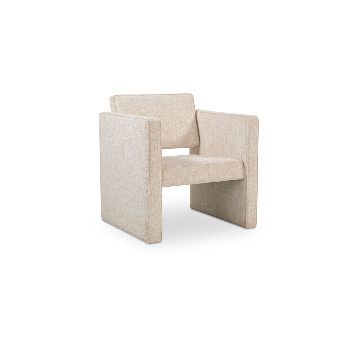 Conrad Accent Chair, Tonal Piping, Oat
