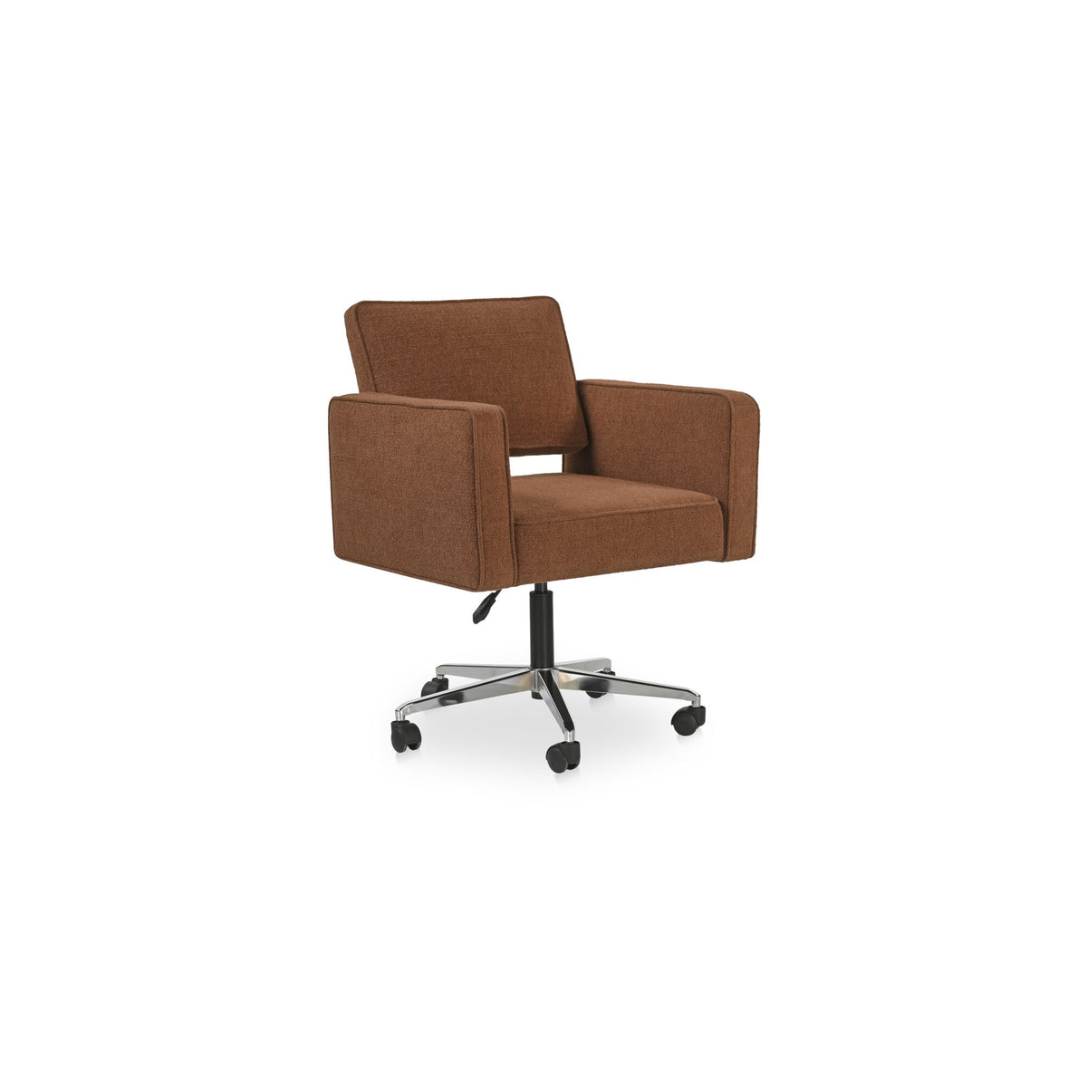 Conrad Office Chair, Caster Wheels, Burgundy