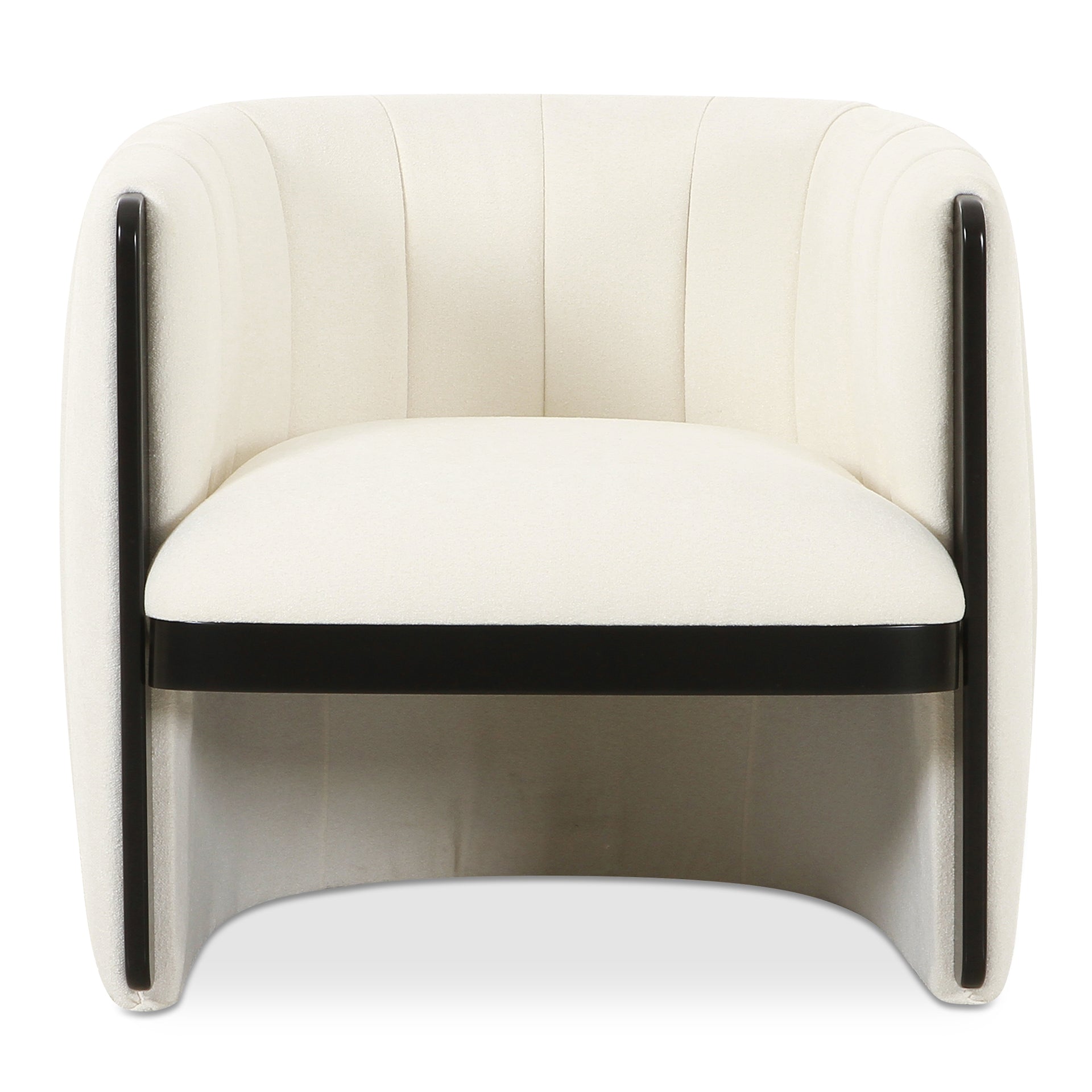 Soren, Accent Chair, Polyester Upholstery, Solid Birch Frame, White