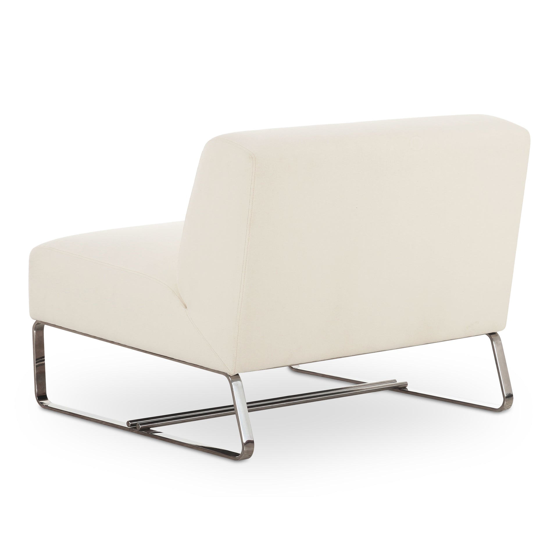 Quinlan, Occasional Chair, Water-Resistant Polyester Upholstery, Antiseptic Plywood Frame, White
