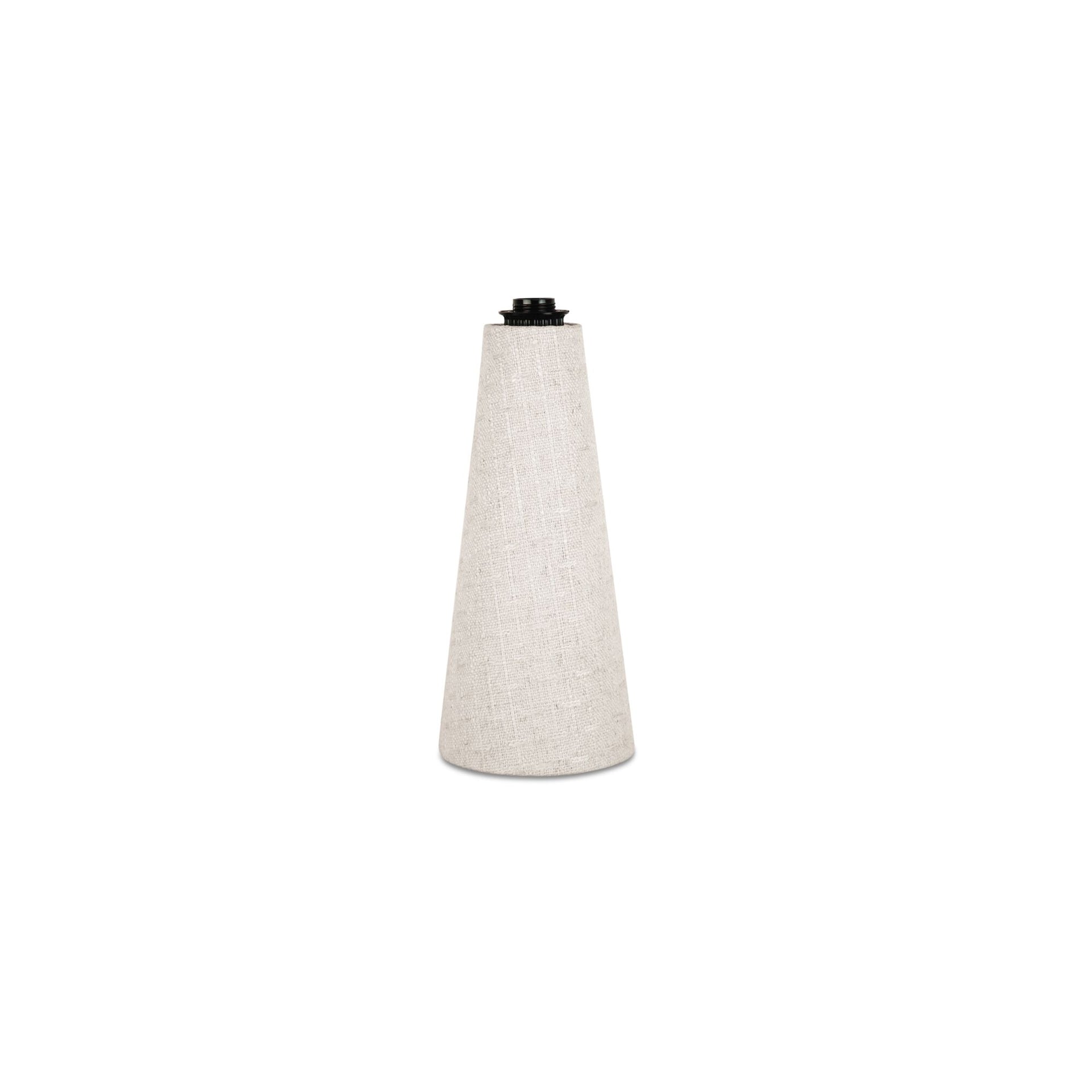 Orinell Table Lamp, Wrapped Cotton, Textured Woven Finish, Natural Shade, Flecked White