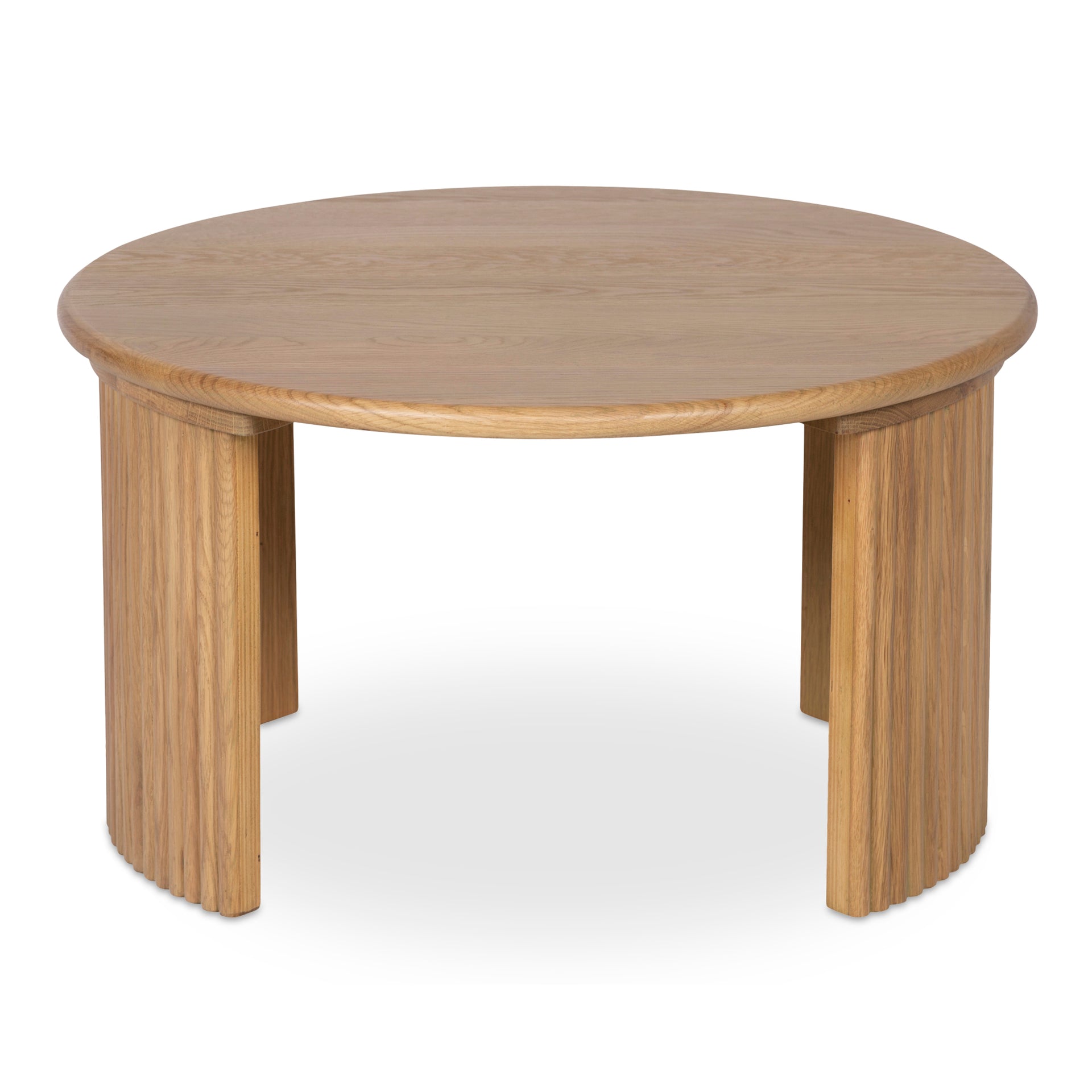 Pence, Coffee Table, Solid Oak Tabletop, Oak Veneer Plywood Base, Natural