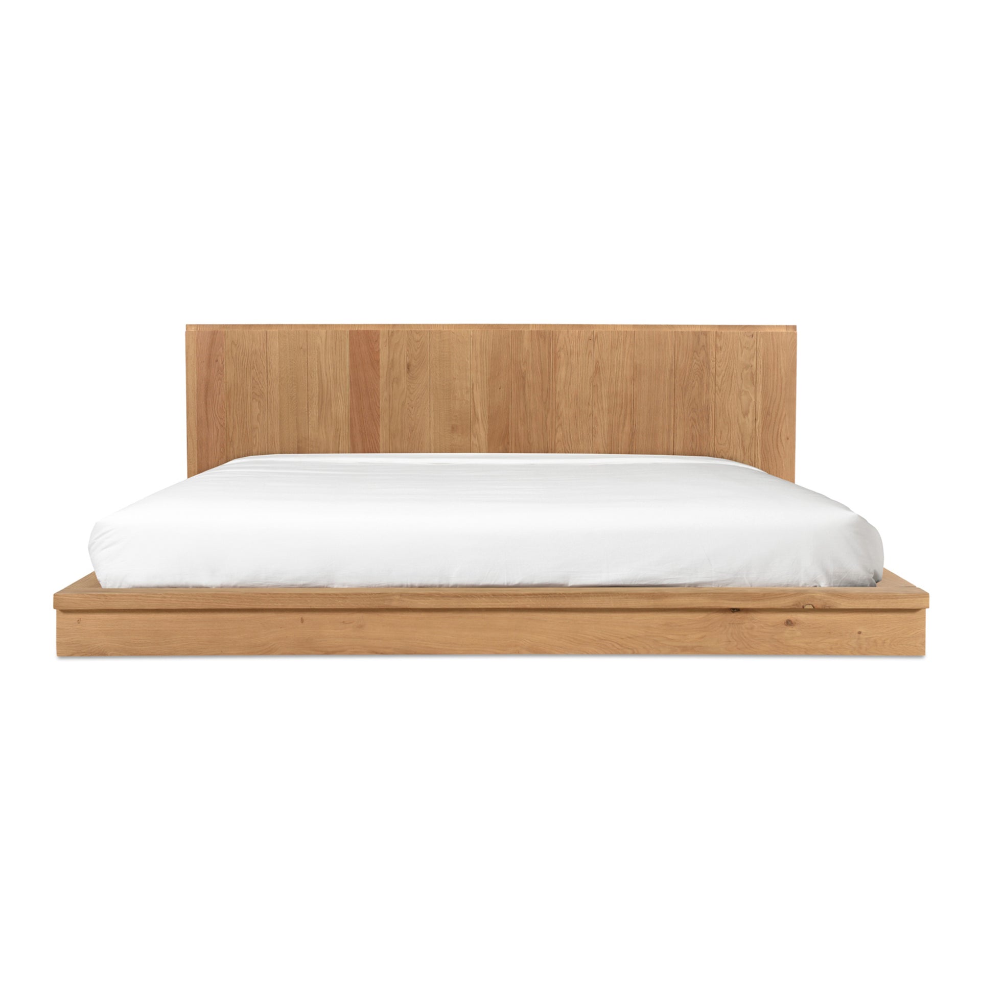 Jasper King Bed - Low-Profile Bed with Solid Oak in Natural Oak
