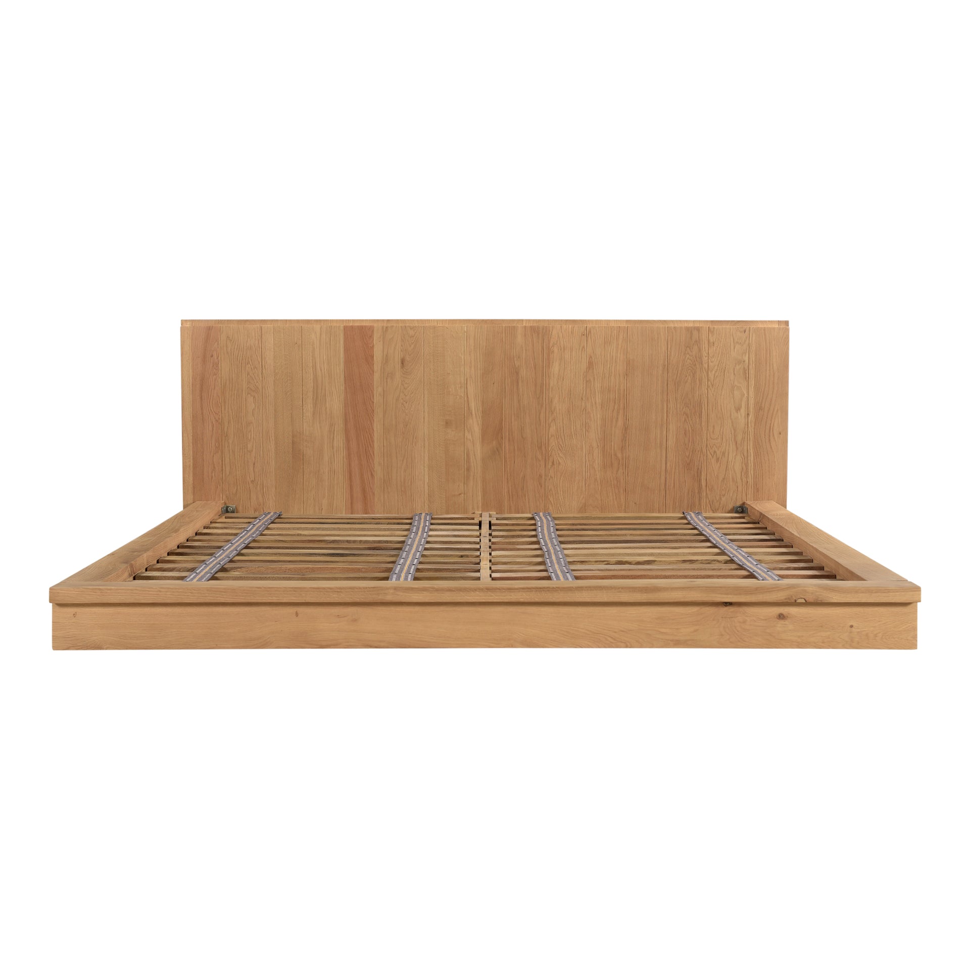 Jasper King Bed - Low-Profile Bed with Solid Oak in Natural Oak