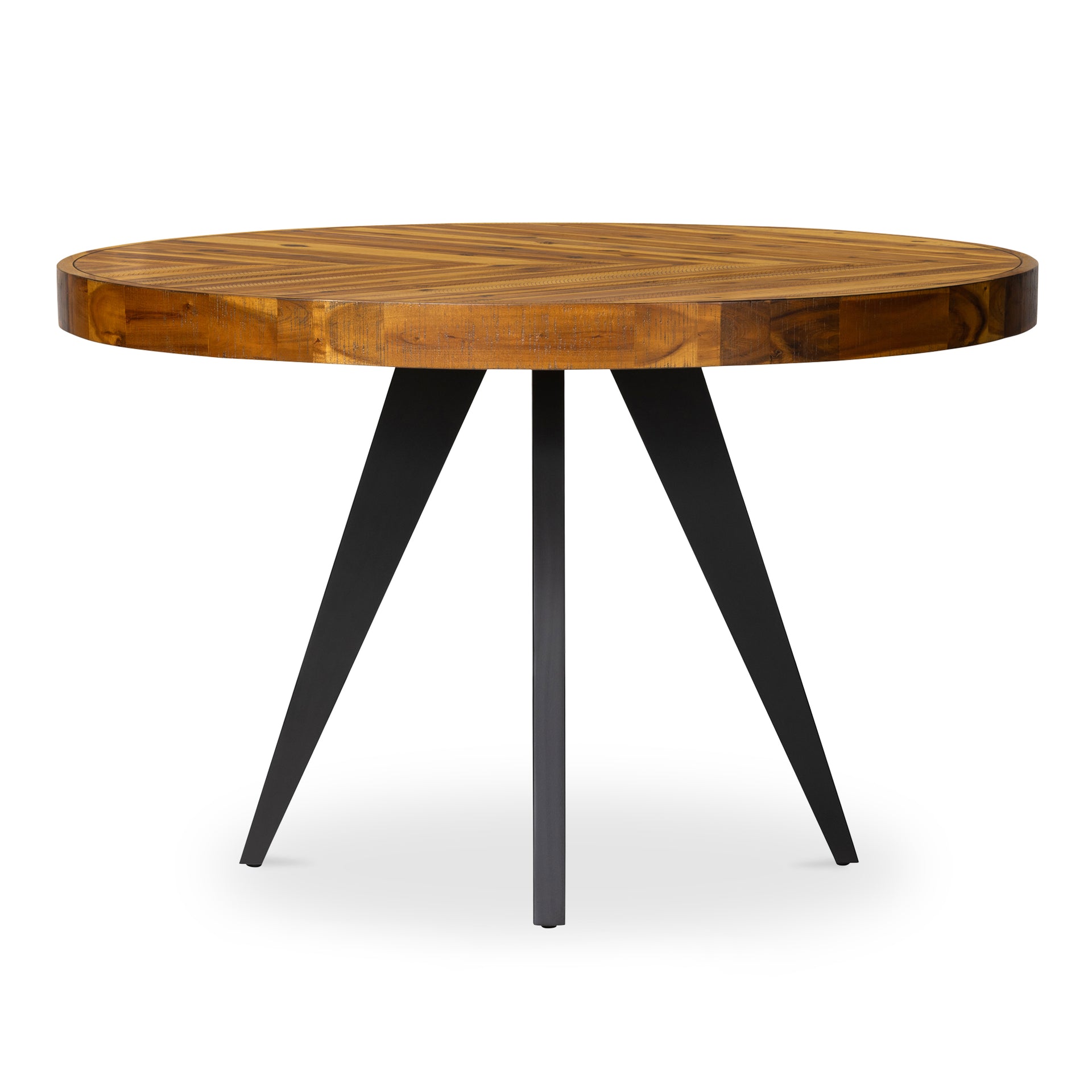 Arlo - Solid Acacia Wood Round Dining Table Seats 4, Brown