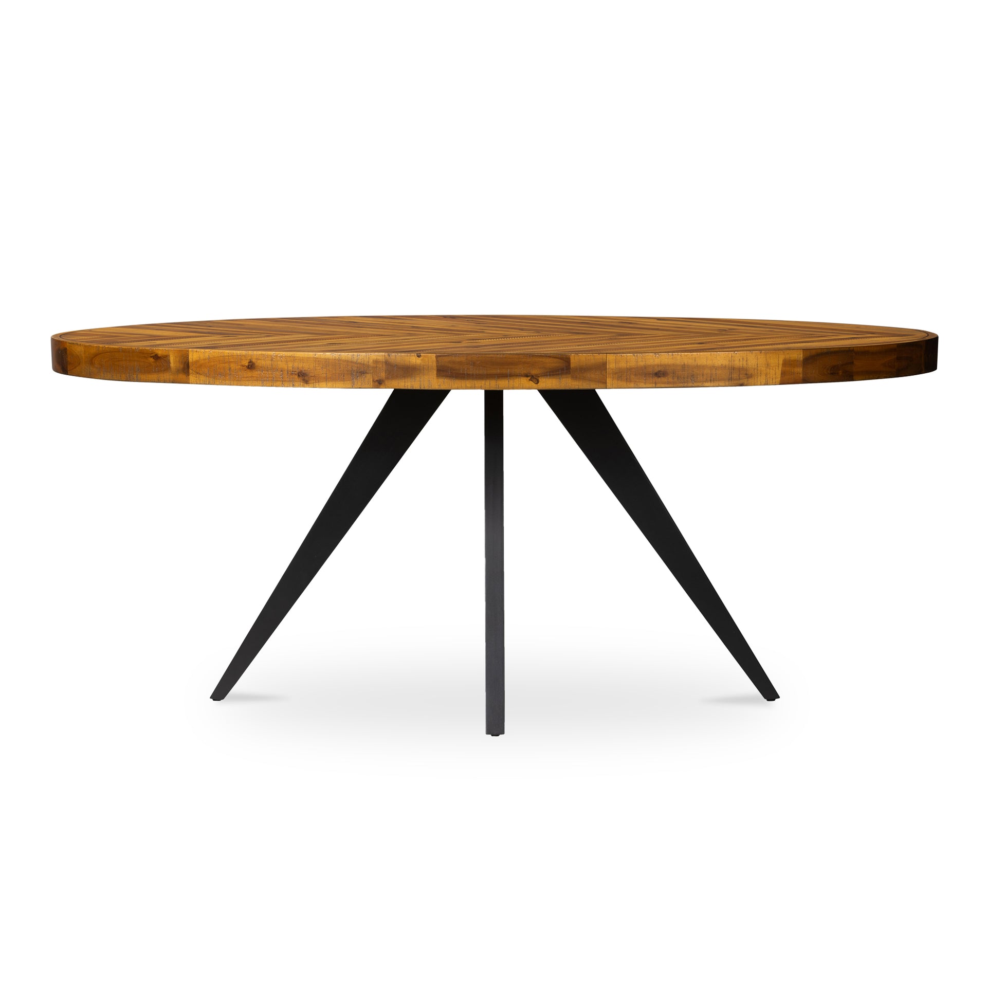 Arlo Oval Dining Table - Classic Acacia Charm Seats 6, Brown