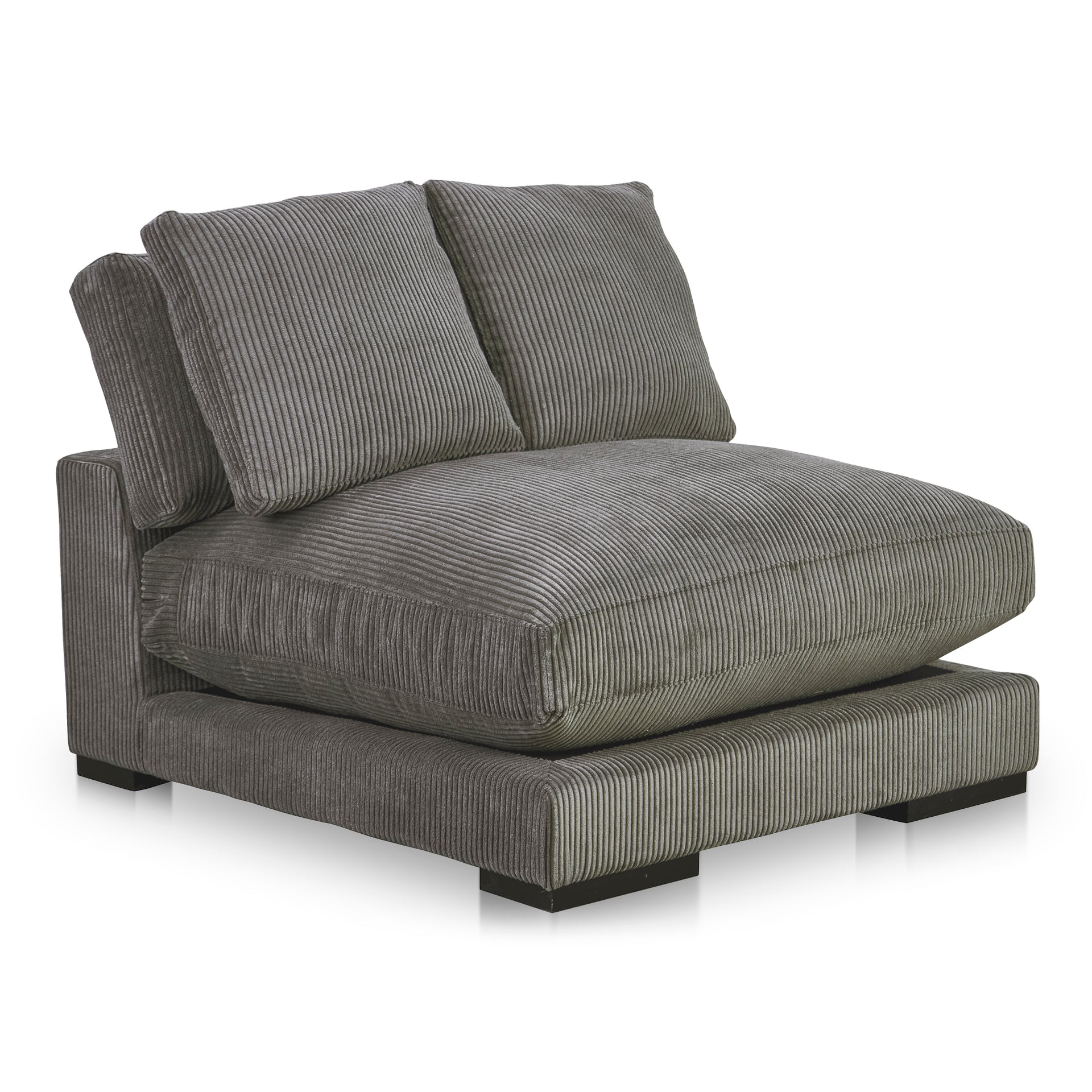 Keira, Slipper Chair, Polyester Upholstery, Solid Eucalyptus Wood Frame, Charcoal