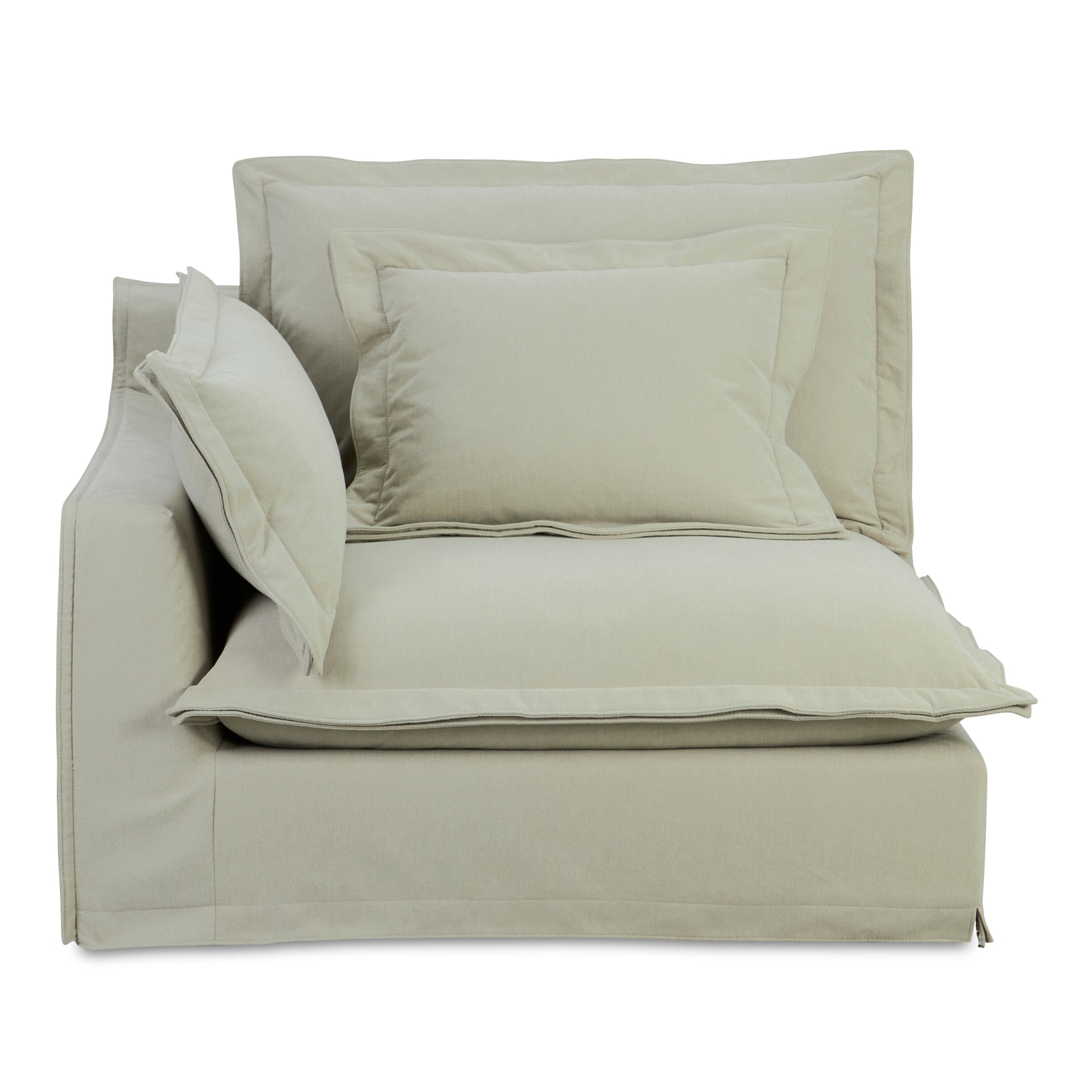 Morgan, Left arm Facing Chair Rustic LiveSmart Performance Fabric, Sand