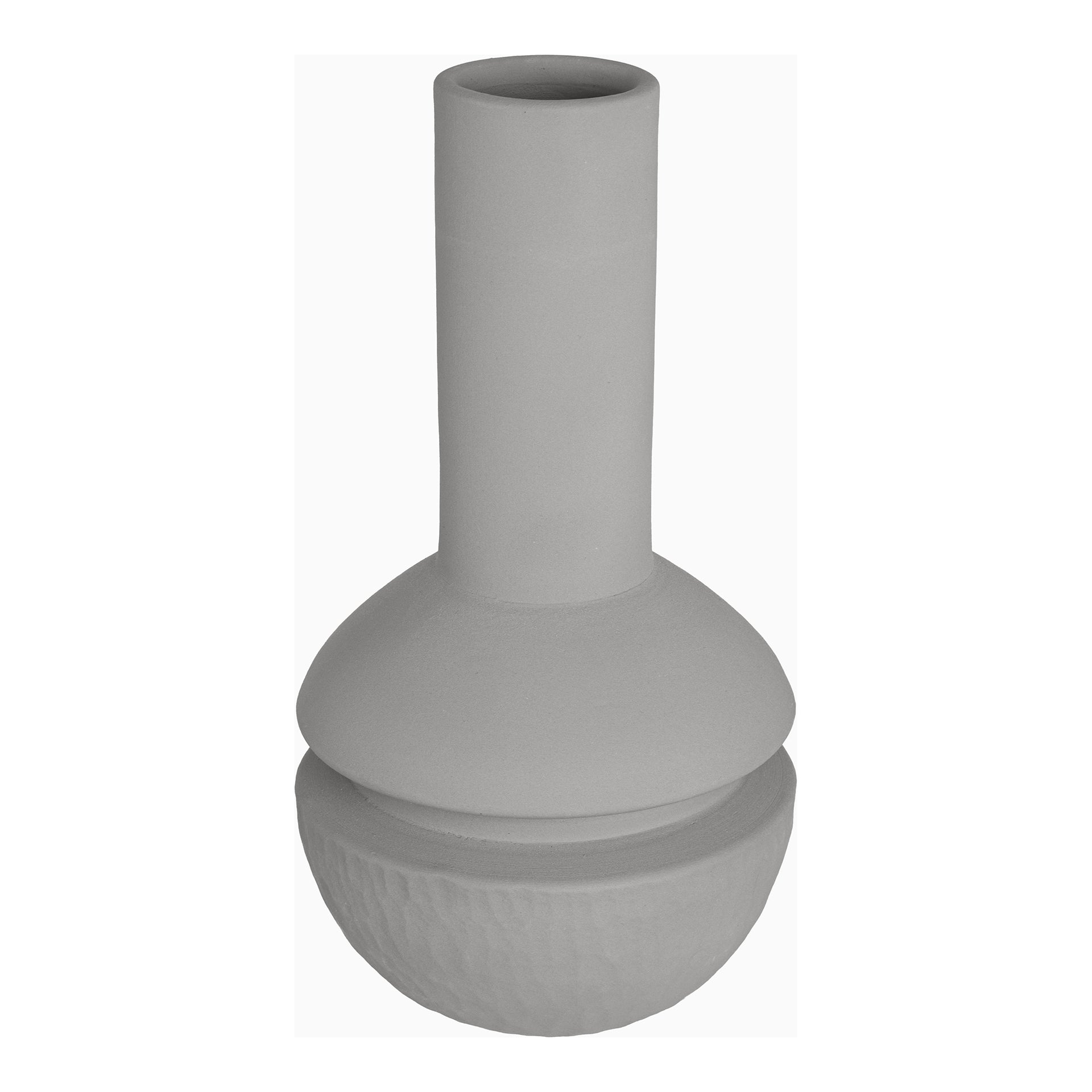 Elspeth, Vase Handcrafted Terracotta, Grey