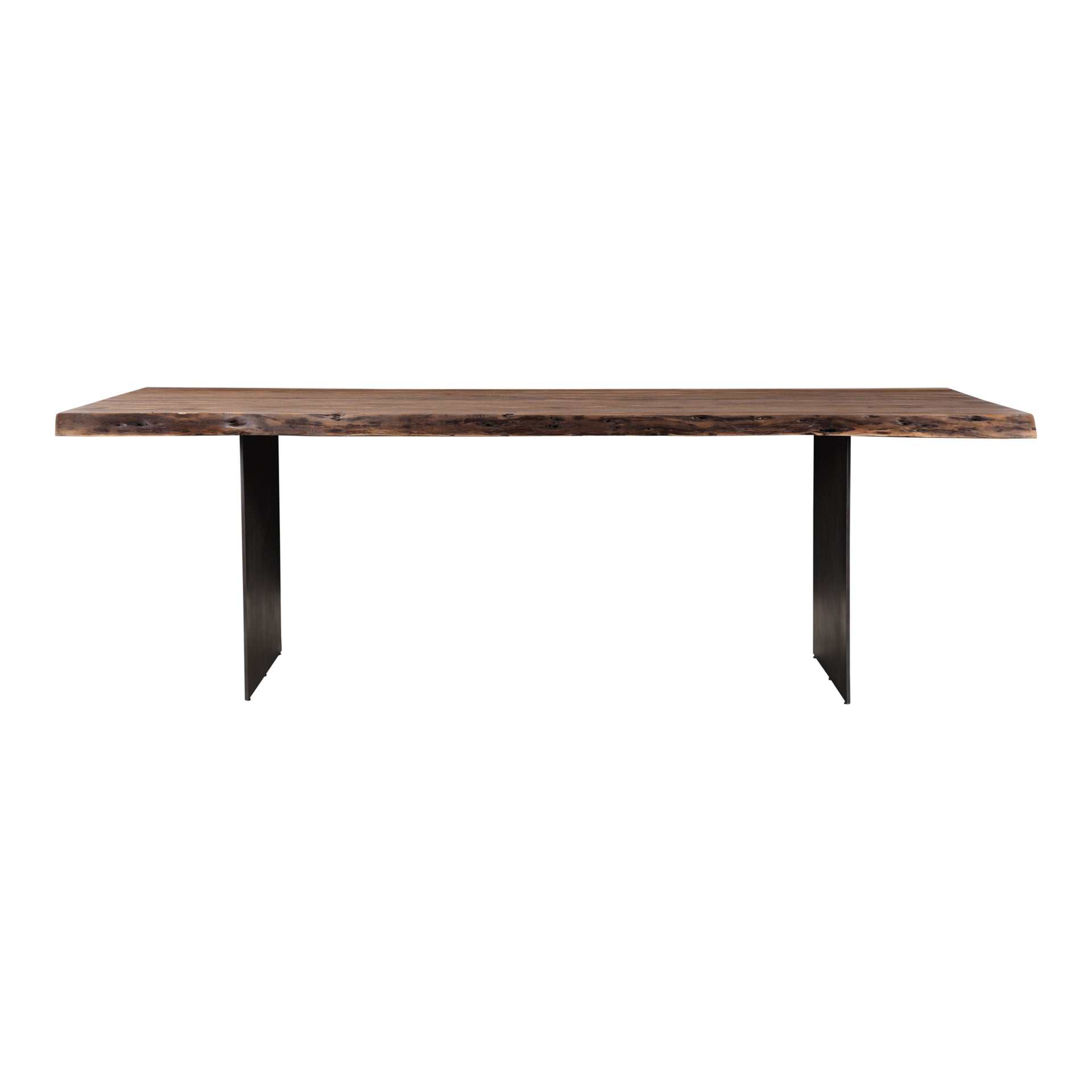 Amara Live Edge Dining Table - Industrial Acacia Elegance