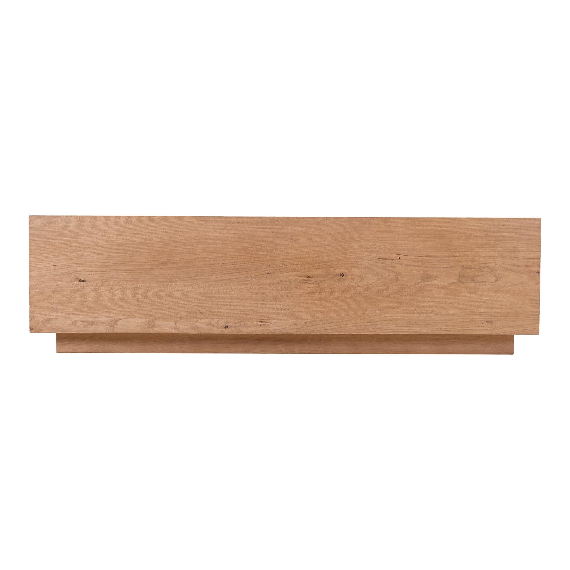 Roots Coffee Table, Rectangular Solid Oak and Oak Veneer, Natural Finish