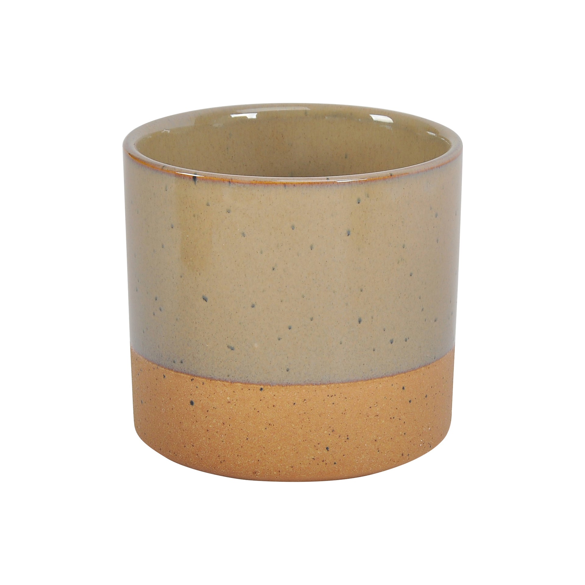 Ronin, 6.5 in. Planter Rustic Ceramic Stoneware, Brown