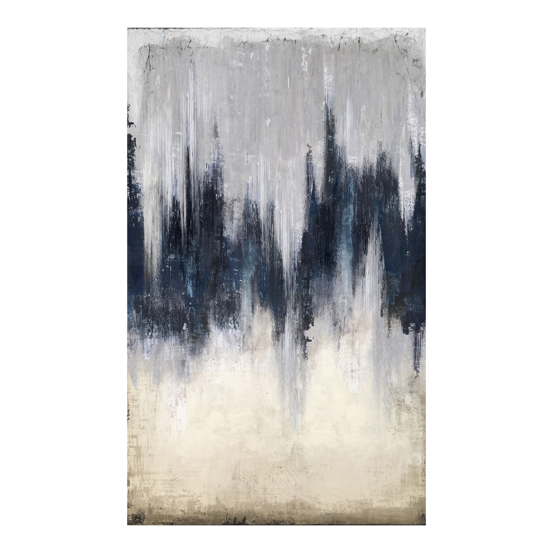 Abstract Wyatt Wall Decor - Multicolor Hand-Painted Canvas Art