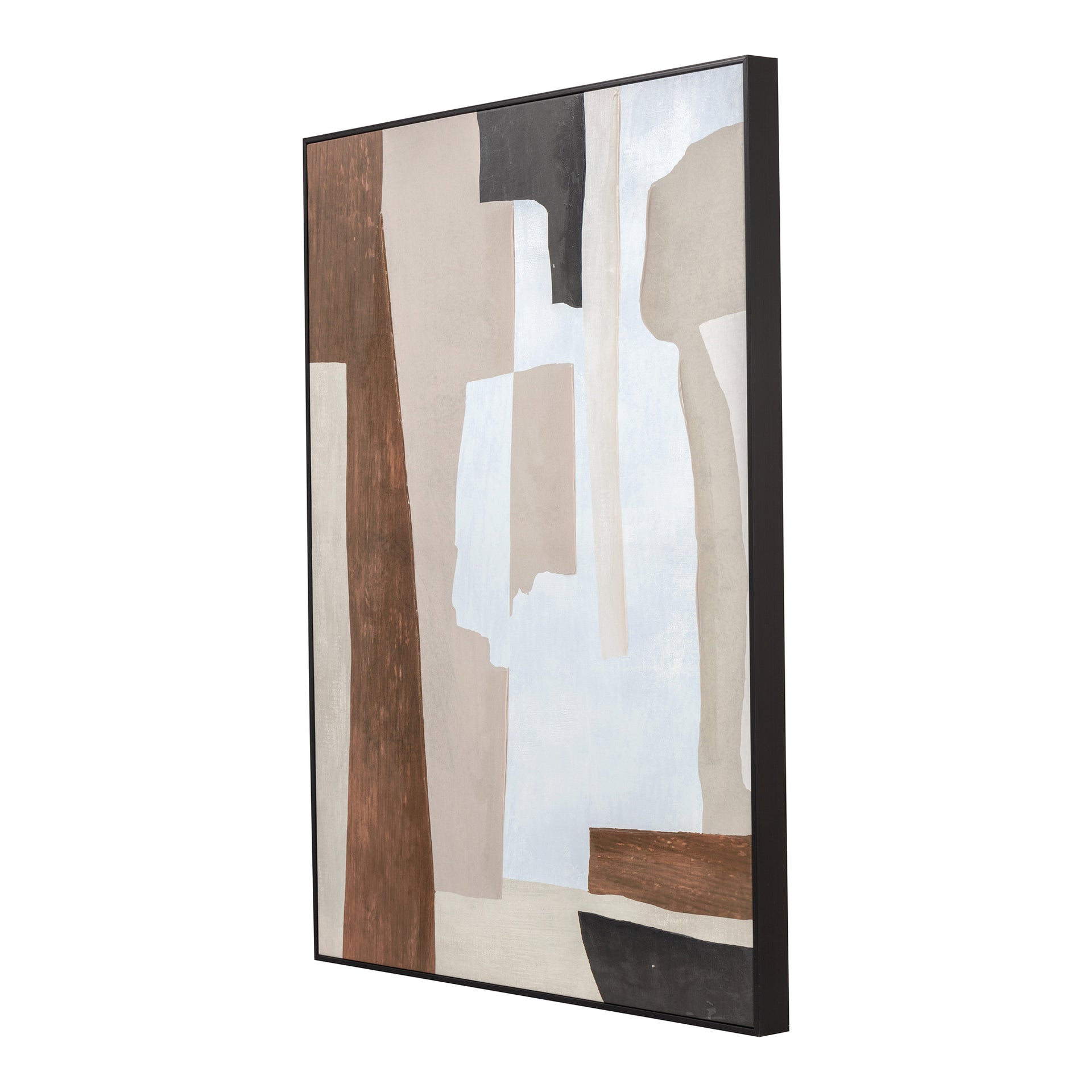 Ophelia 1 Wall Decor - Multicolor Abstract Ink Print on Canvas